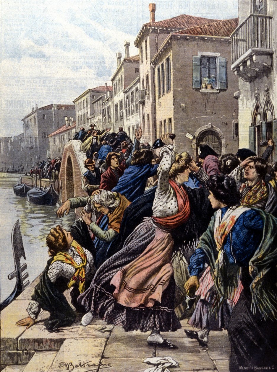 Wenecja: strajk cygar autorstwa Achille Beltrame