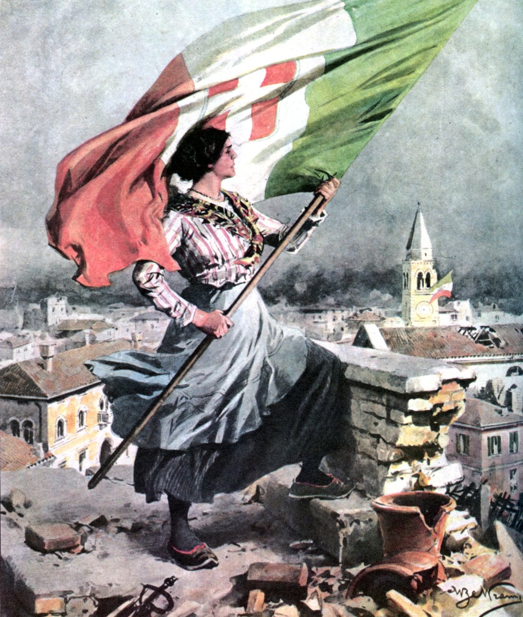 I wojna światowa 1915 1918 Włochy-Vittorio Veneto autorstwa Achille Beltrame