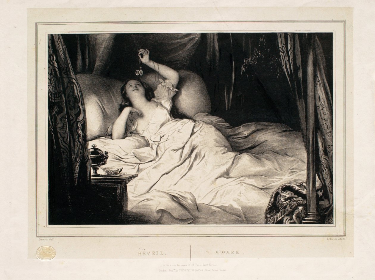 Awake (Przebudzenie) autorstwa Achille Devéria