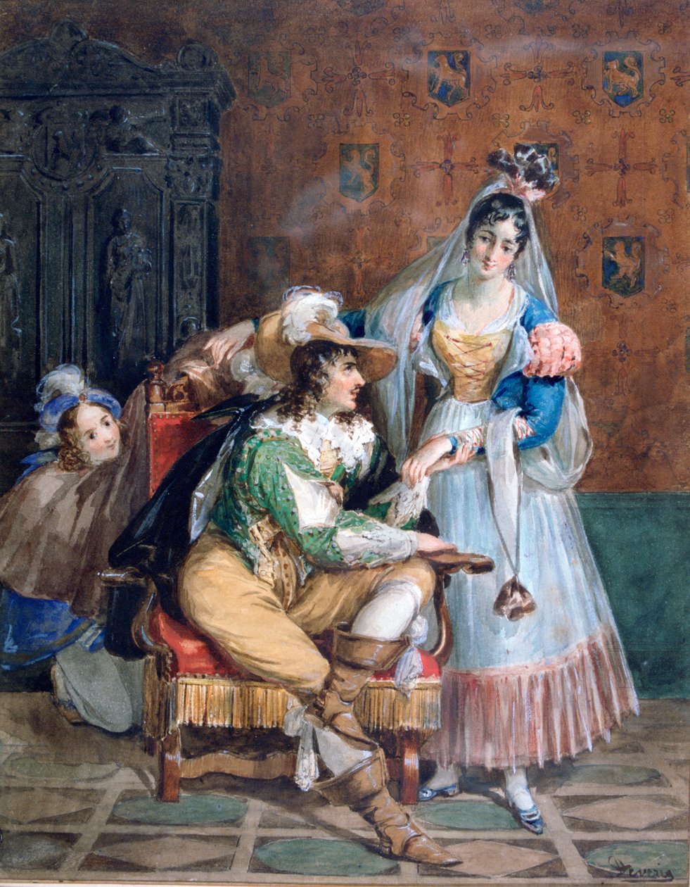 Mogli, c1820-1857 autorstwa Achille Devéria