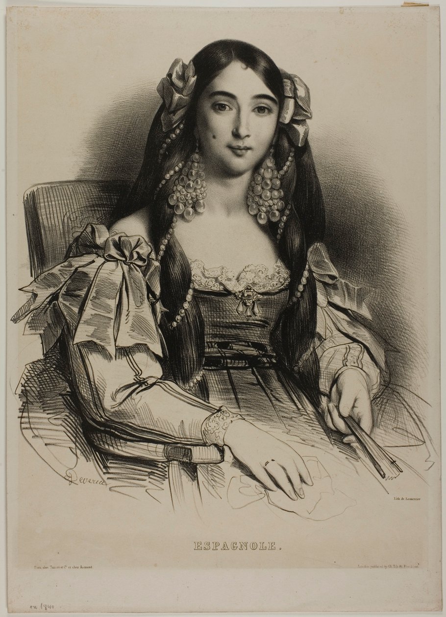 Portret Hiszpanki autorstwa Achille Devéria