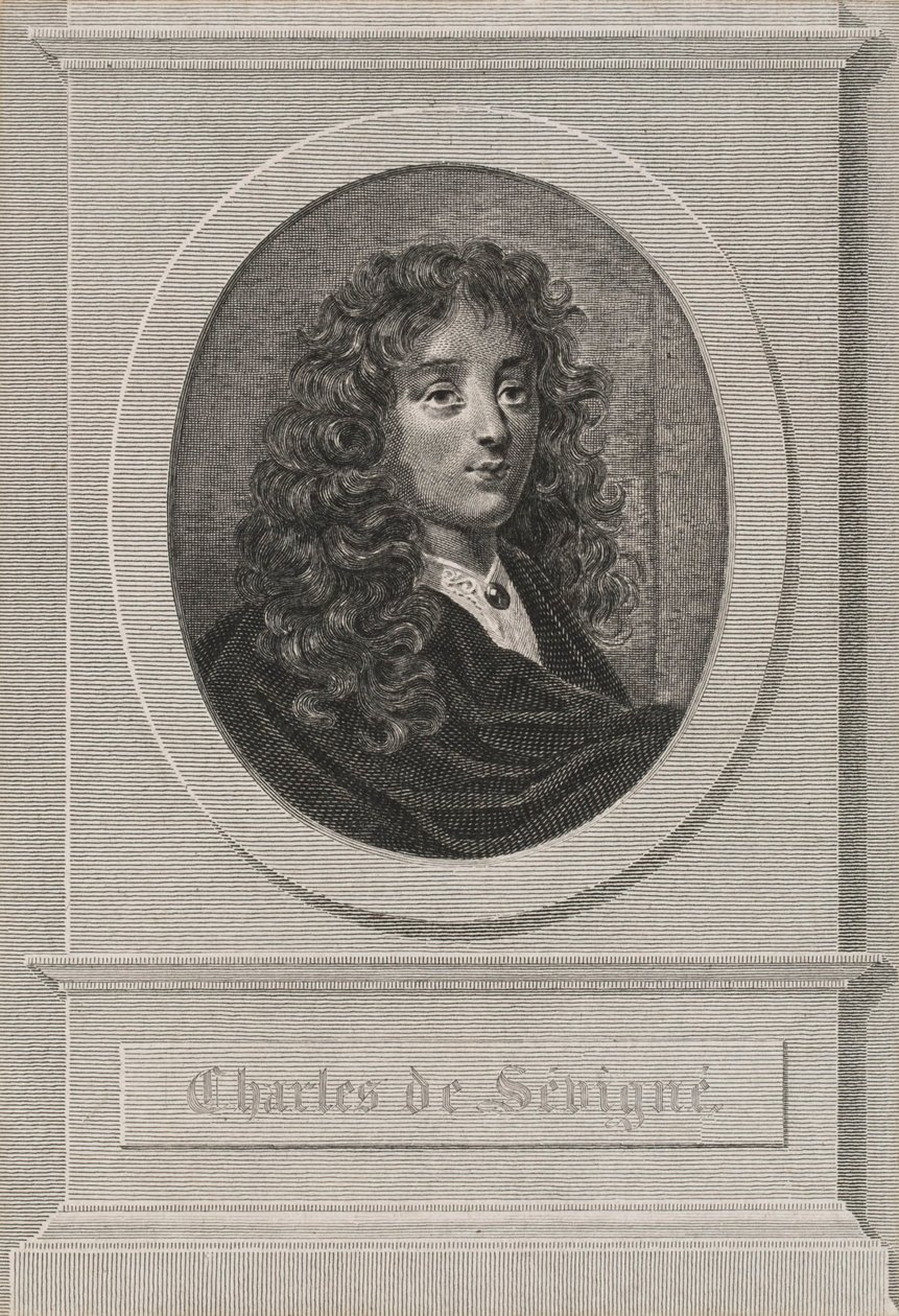 Portret Charlesa de Sévigné autorstwa Achille Devéria