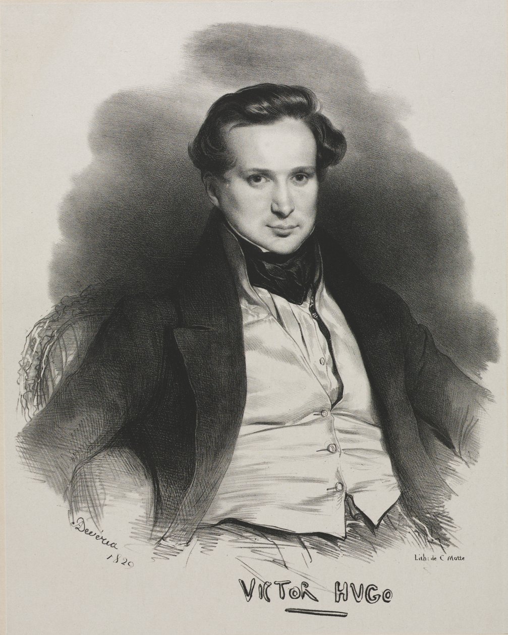 Wiktor Hugo autorstwa Achille Devéria