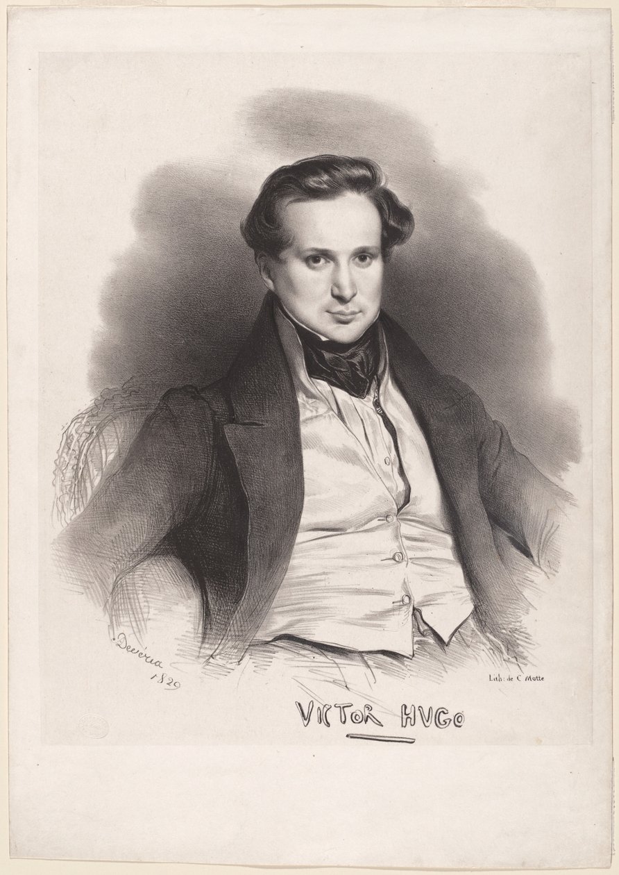 Victor Hugo autorstwa Achille Devéria