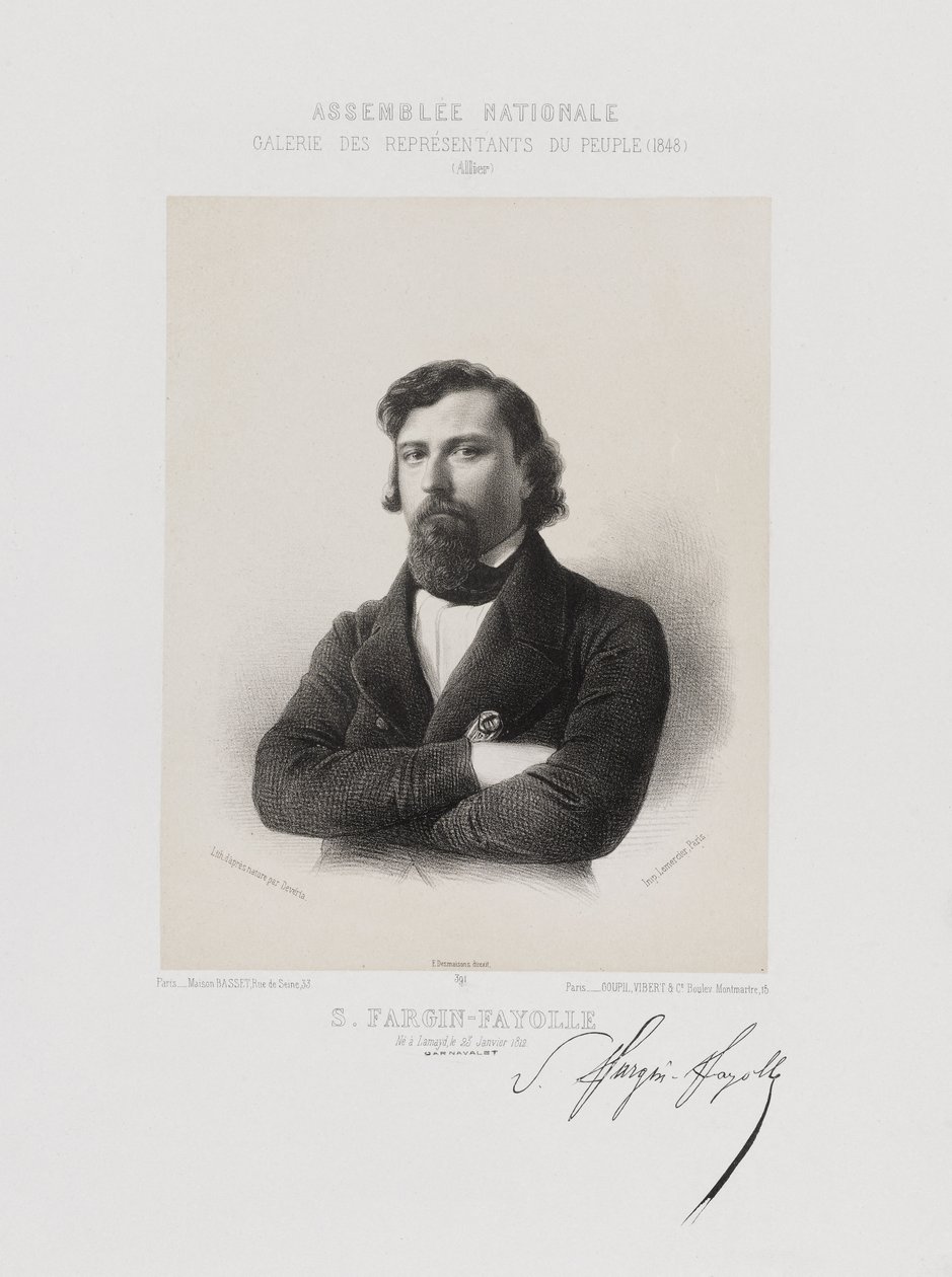 Zgromadzenie Narodowe, Galeria Przedstawicieli Ludowych - Jules André Sébastien Fargin-Fayolle (Allier) autorstwa Achille Devéria
