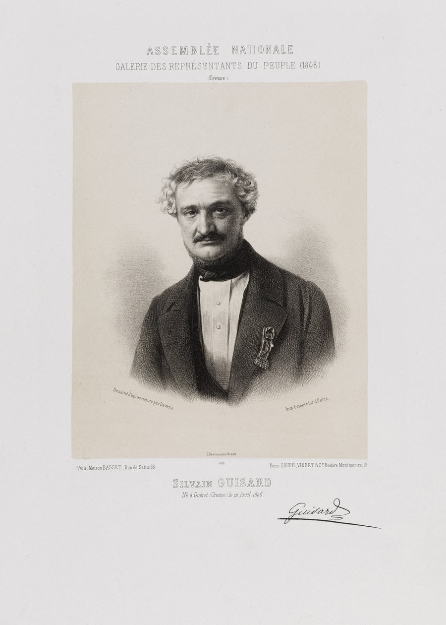 Zgromadzenie Narodowe, galeria przedstawicieli ludu - Sylvain Guizard (Creuse) autorstwa Achille Devéria