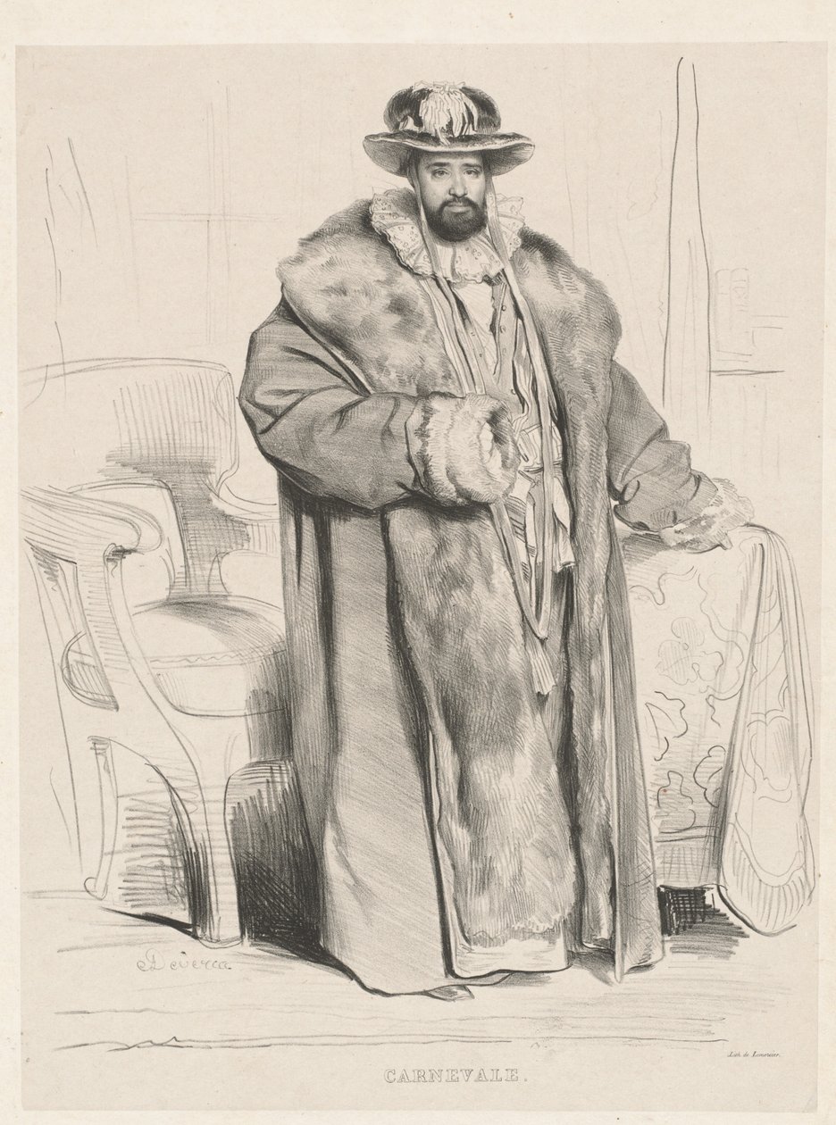 Karnawał autorstwa Achille Devéria