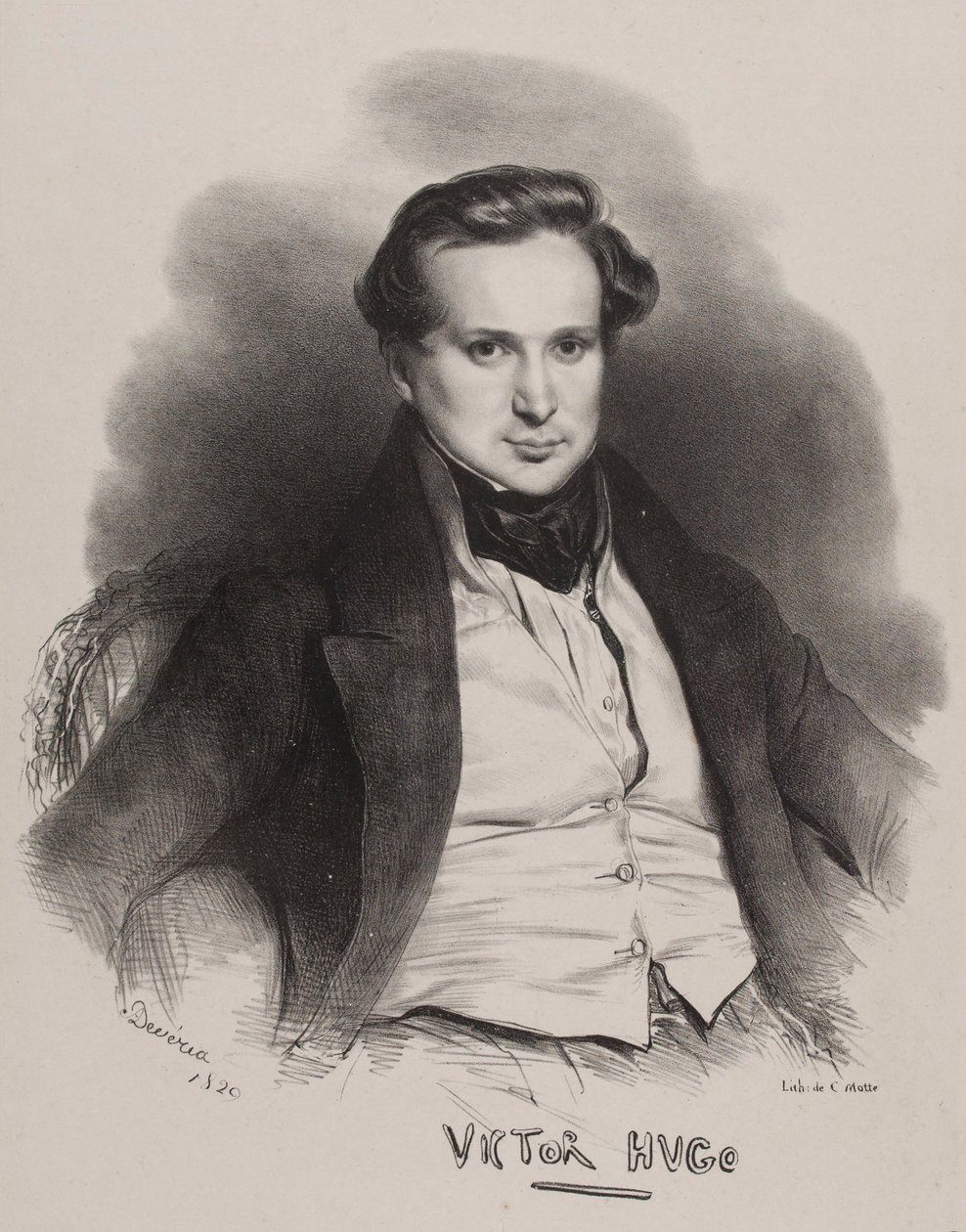 Hugo Deveria autorstwa Achille Devéria