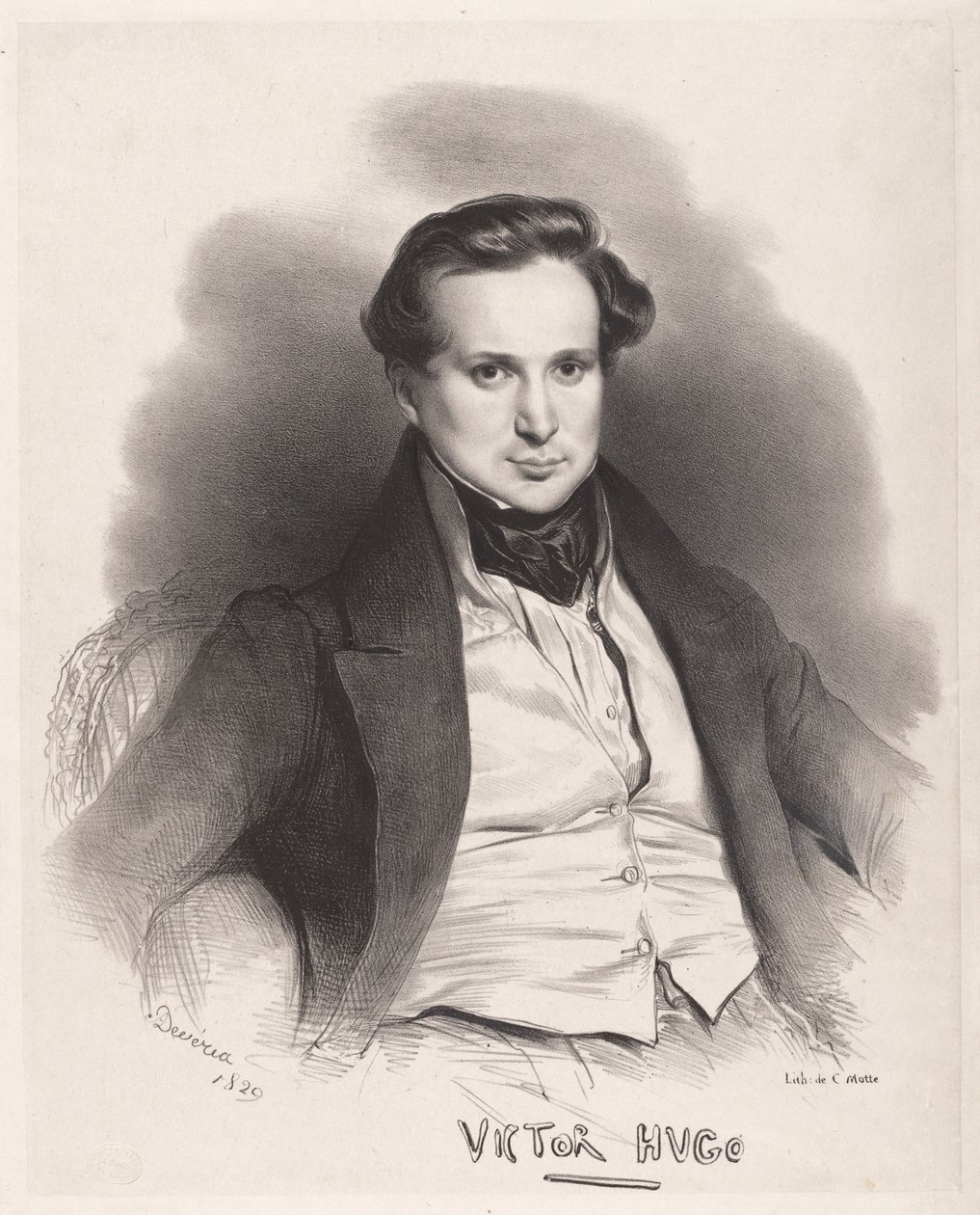 Wiktor Hugo autorstwa Achille Devéria