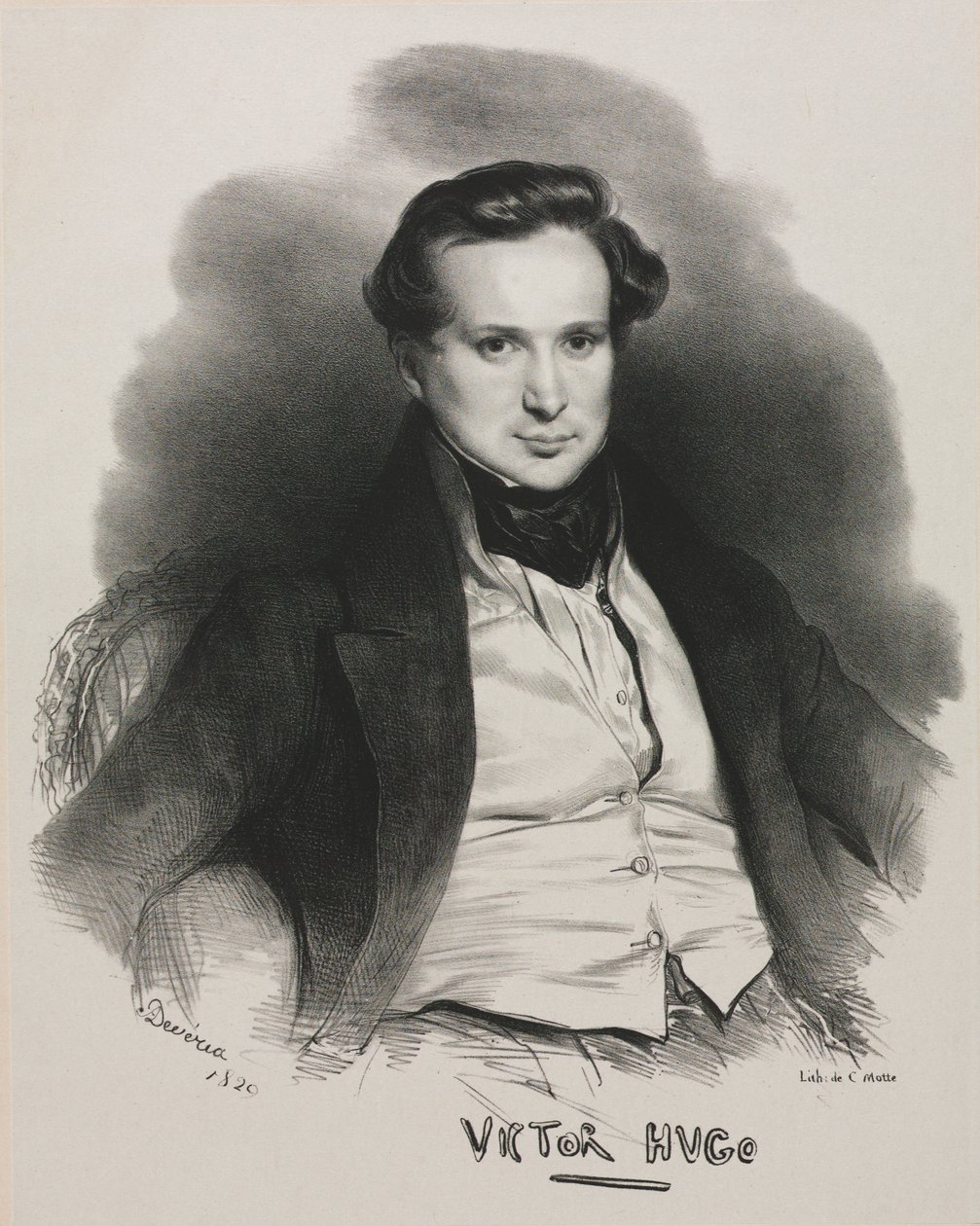 Wiktor Hugo autorstwa Achille Devéria