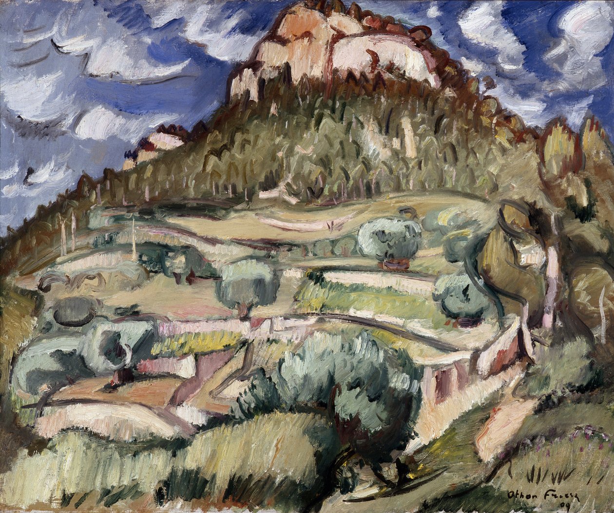 Baou du Redon a Cassis. Obraz Achille-Emile (Achille Emile) Othon Friesz (1879-1949) autorstwa Achille Emile Othon Friesz