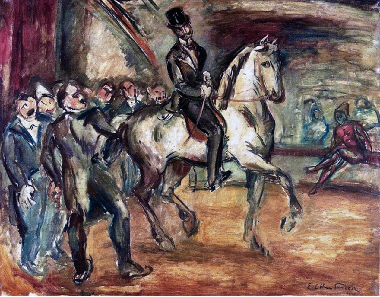 Trening w Cyrku Medrano autorstwa Achille Emile Othon Friesz