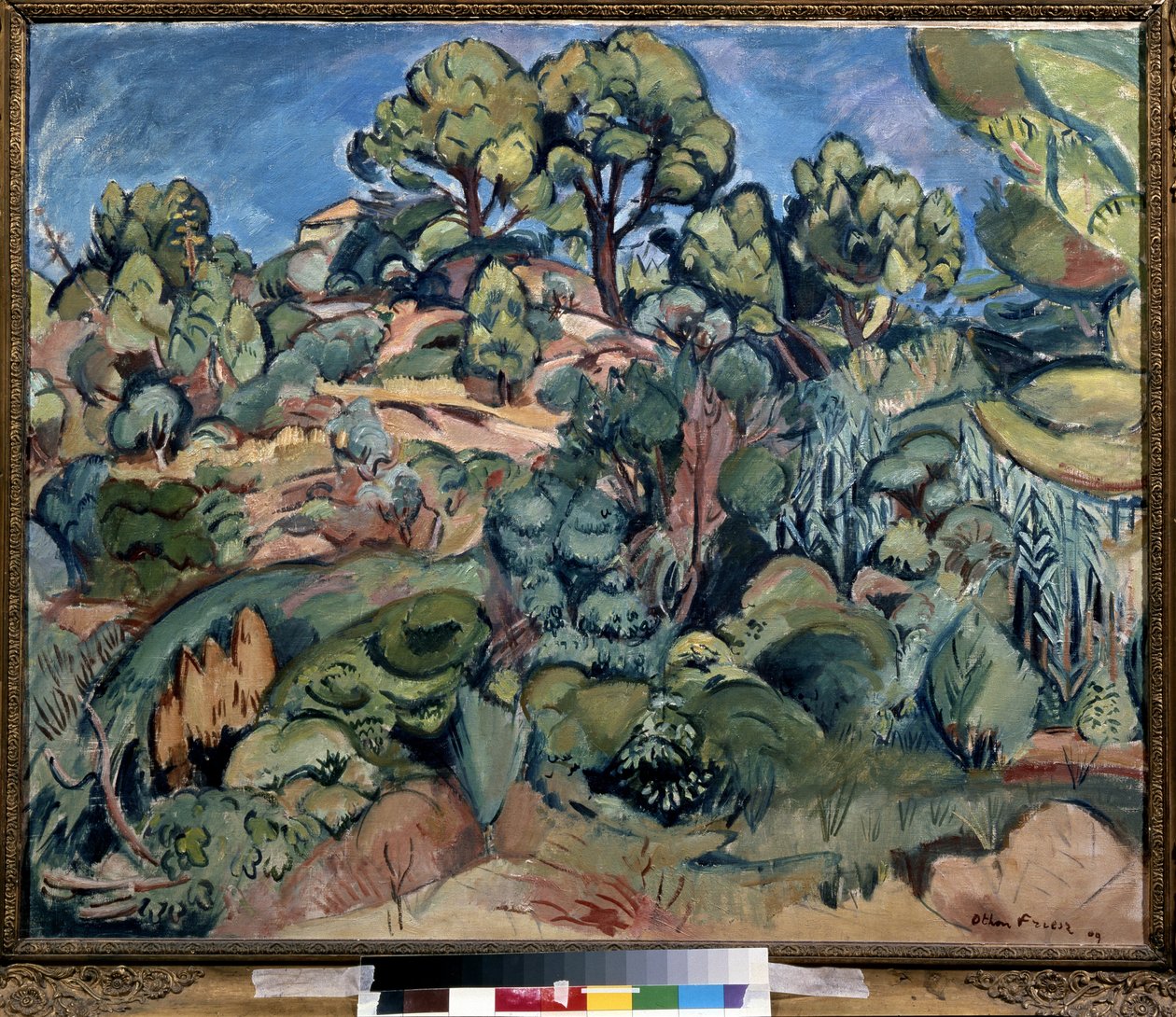 Drzewa w Cassis autorstwa Achille Emile Othon Friesz
