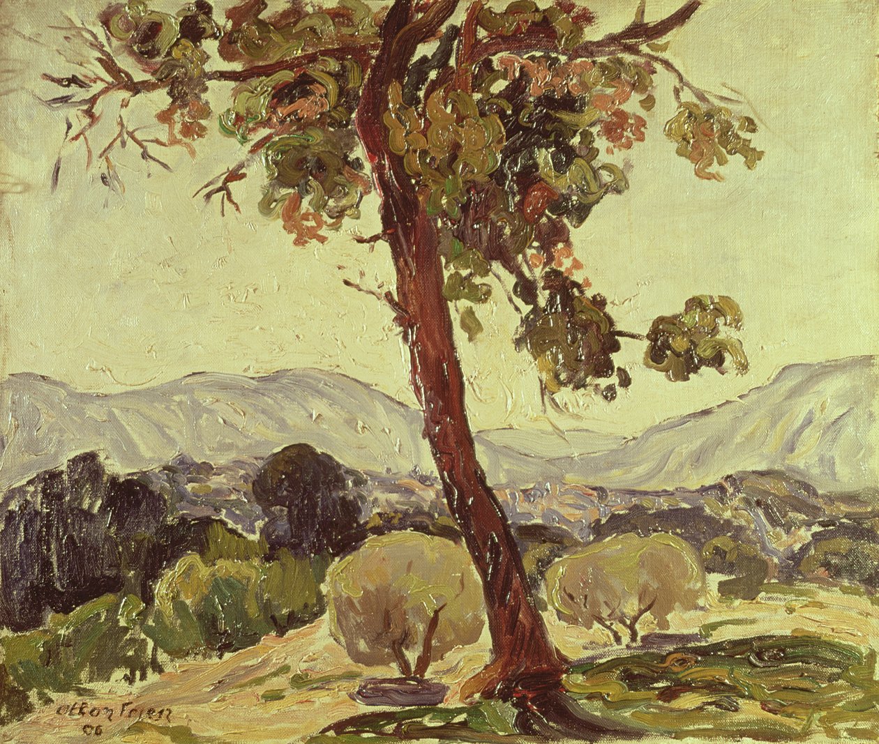 Zalesiony Krajobraz autorstwa Achille Emile Othon Friesz