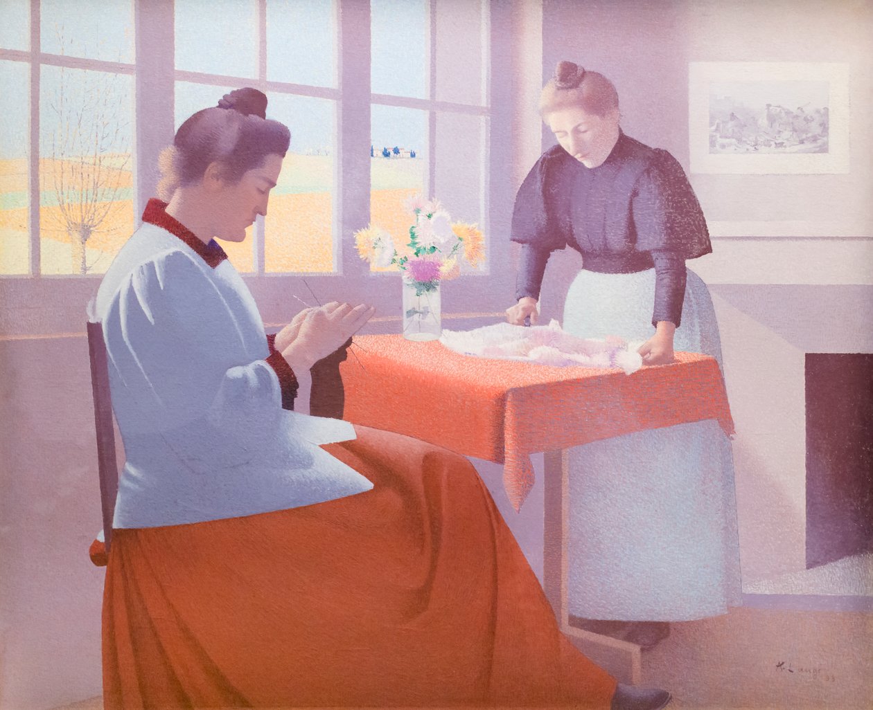 Przez okno autorstwa Achille Lauge