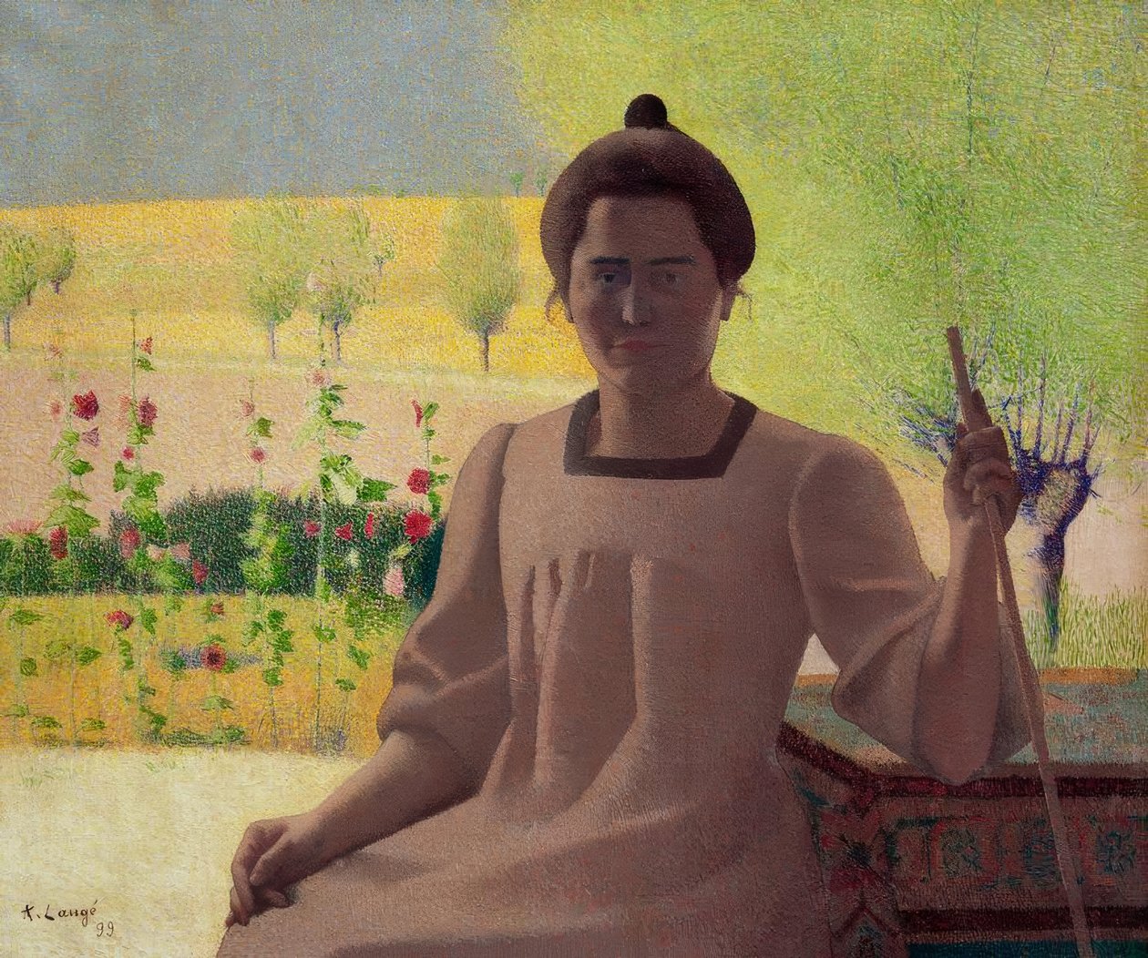 Contrejour - Portret żony artysty autorstwa Achille Lauge