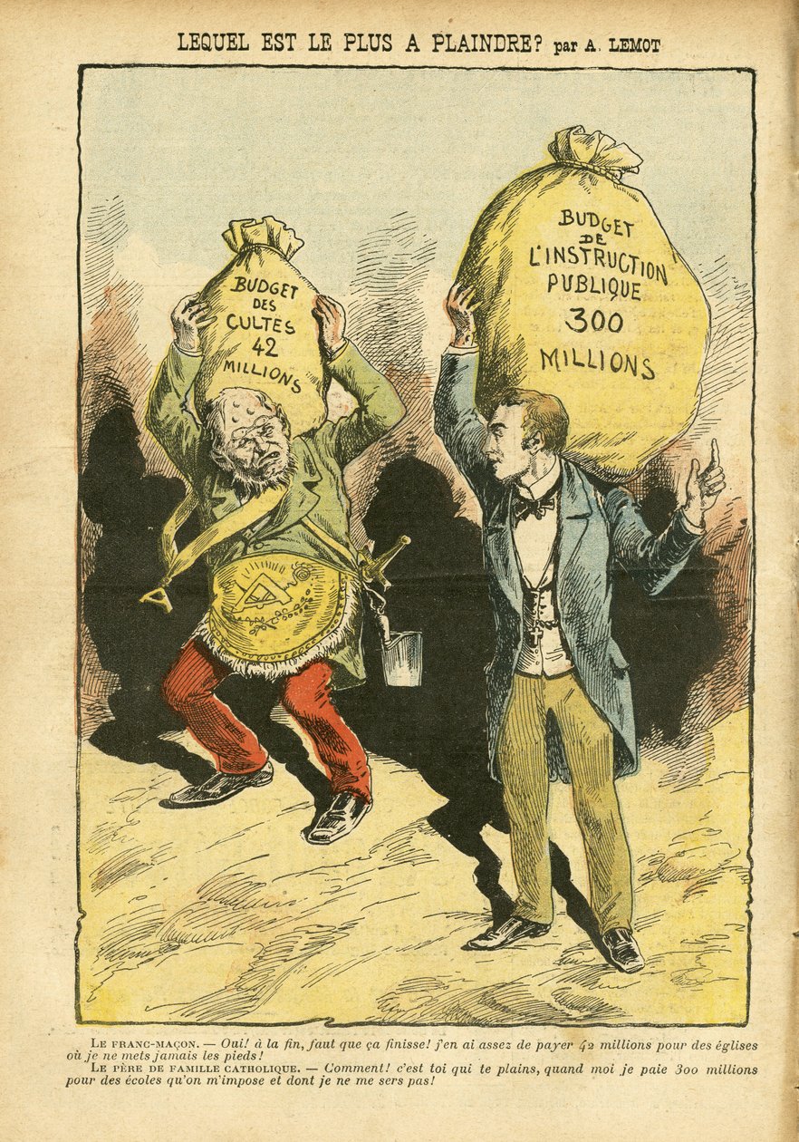 Ilustracja Achille Lemot (1846-1909) w Le Pelerin autorstwa Achille Lemot