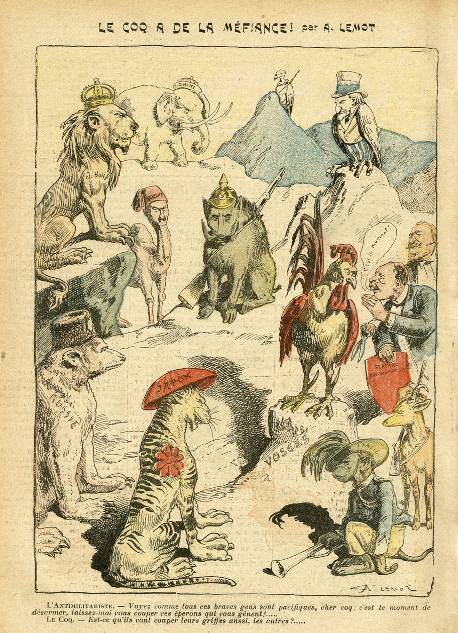 Ilustracja Achille Lemot (1846-1909) w Le Pelerin autorstwa Achille Lemot