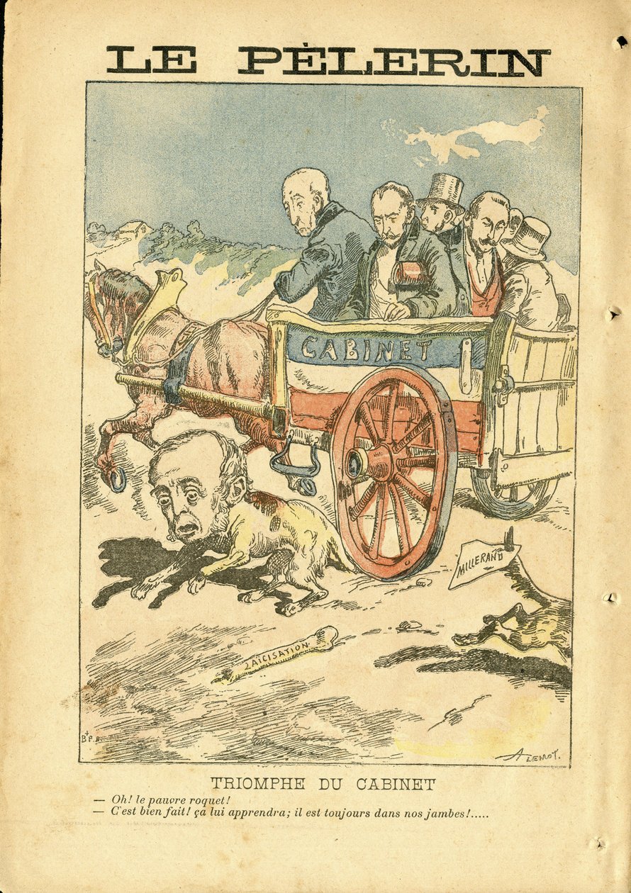 Ilustracja Achille Lemot (1846-1909) w Le Pelerin autorstwa Achille Lemot