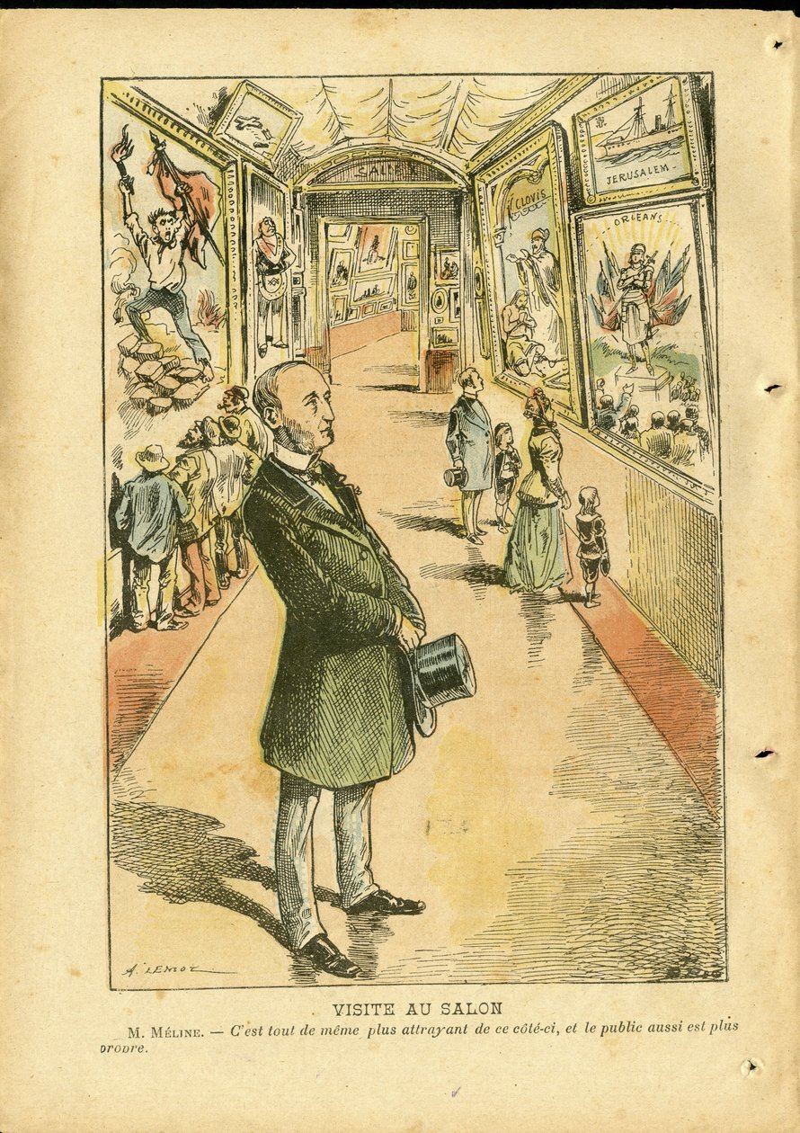 Ilustracja Achille Lemot (1846-1909) w Le Pelerin autorstwa Achille Lemot