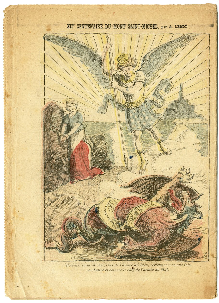 Ilustracja Achille Lemot (1846-1909) w Le Pelerin autorstwa Achille Lemot