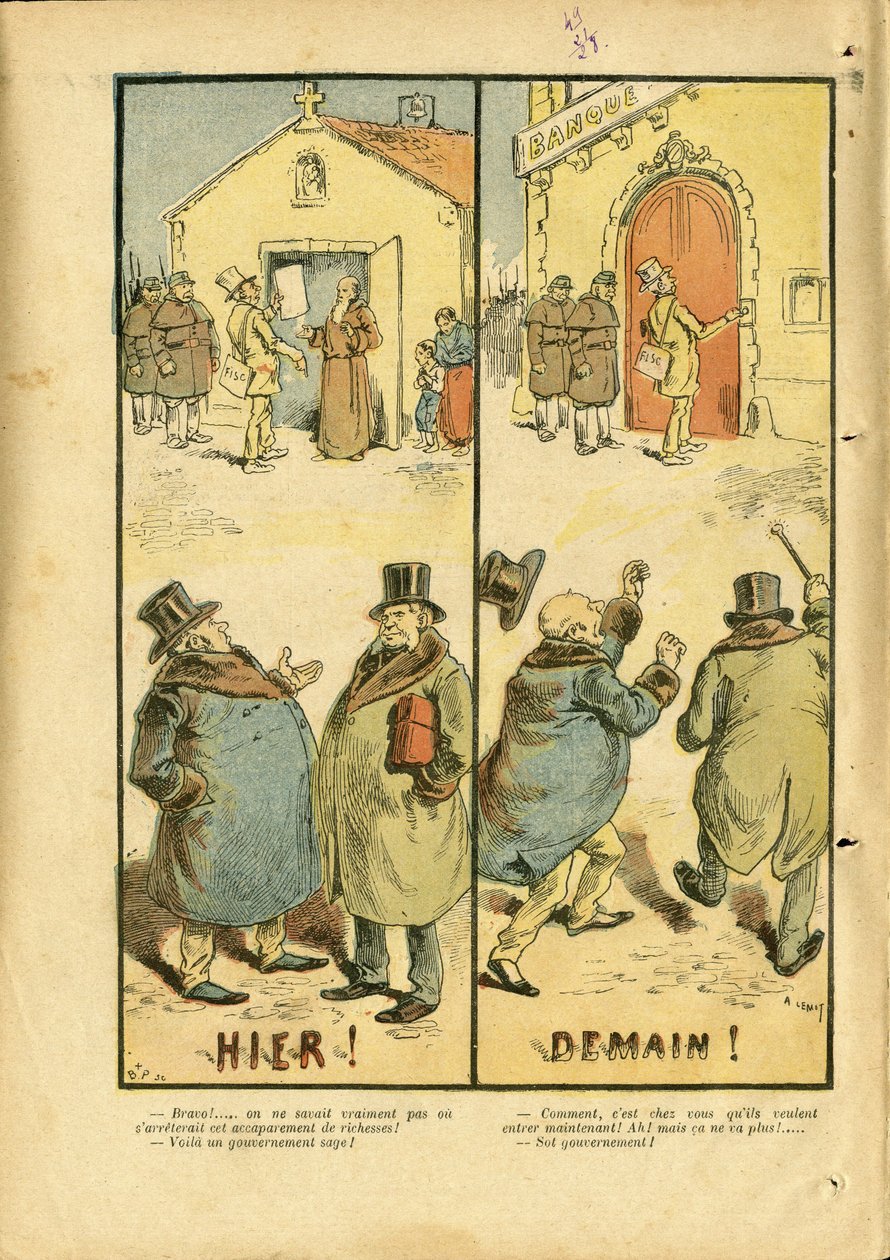 Ilustracja Achille Lemot (1846-1909) w Le Pelerin autorstwa Achille Lemot