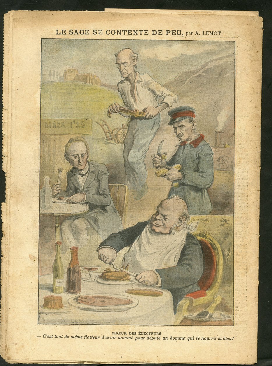 Ilustracja Achille Lemot (1846-1909) w Le Pelerin autorstwa Achille Lemot