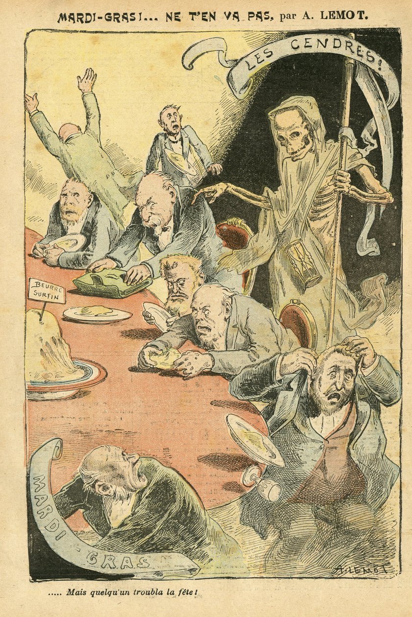 Ilustracja Achille Lemot (1846-1909) w Le Pelerin autorstwa Achille Lemot