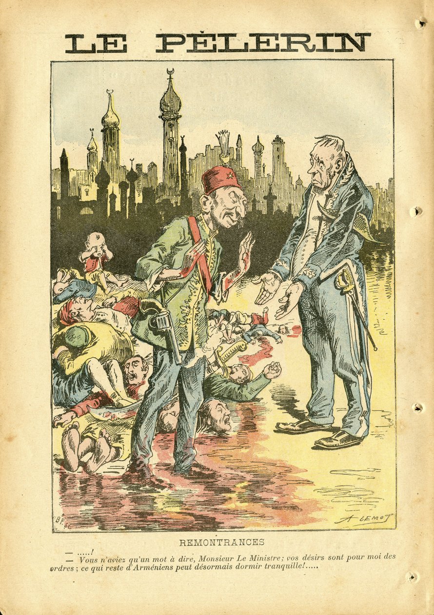 Ilustracja Achille Lemot (1846-1909) w Le Pelerin autorstwa Achille Lemot