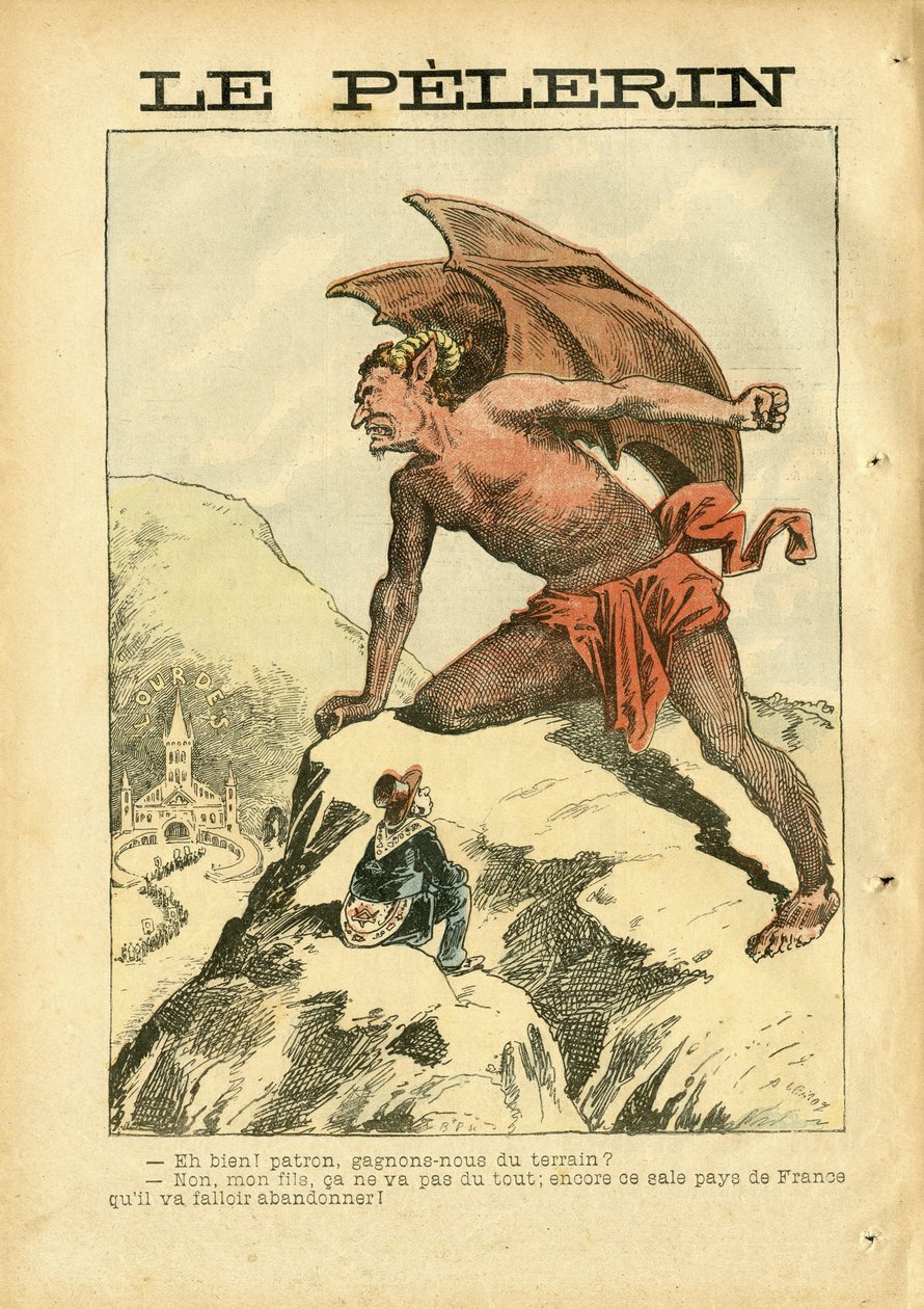 Ilustracja Achille Lemot (1846-1909) w Le Pelerin autorstwa Achille Lemot