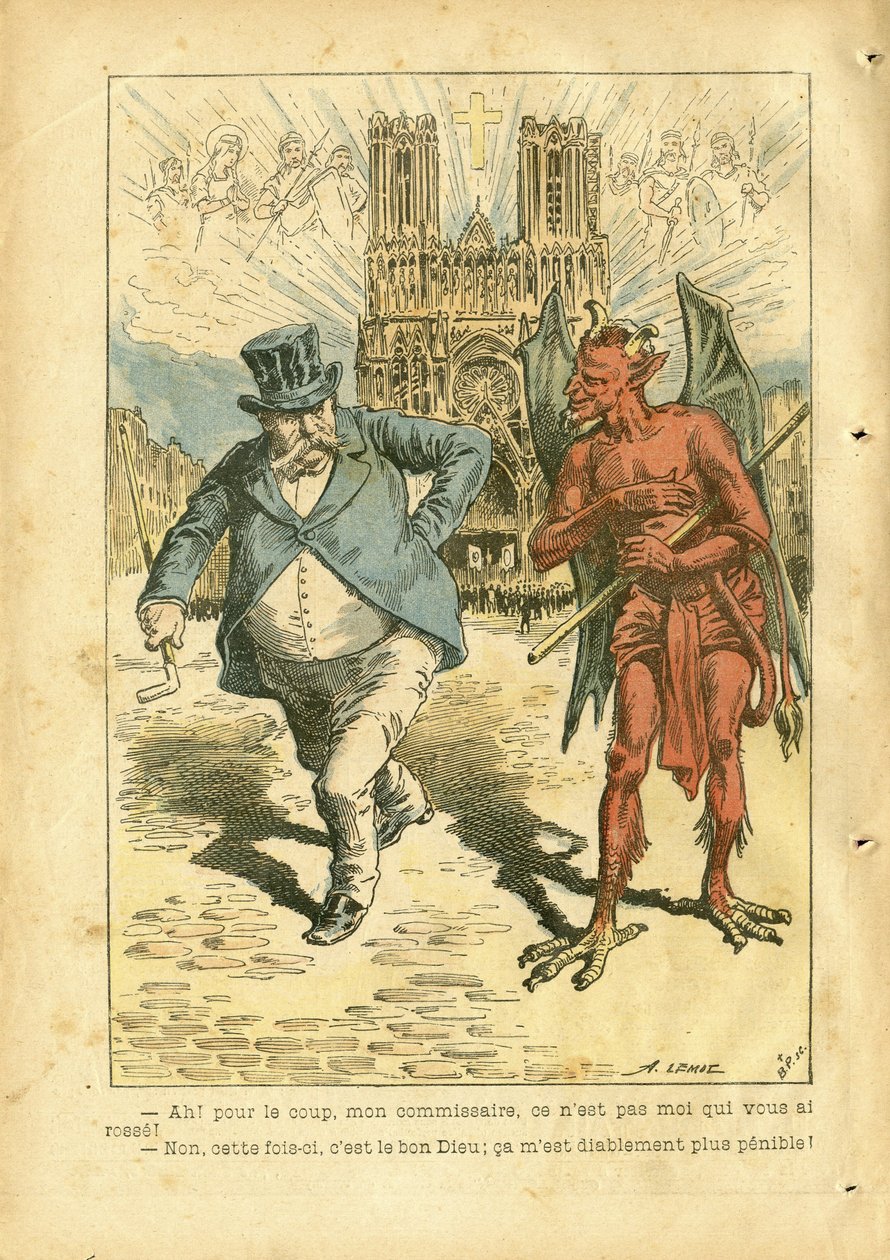 Ilustracja Achille Lemot (1846-1909) w Le Pelerin autorstwa Achille Lemot