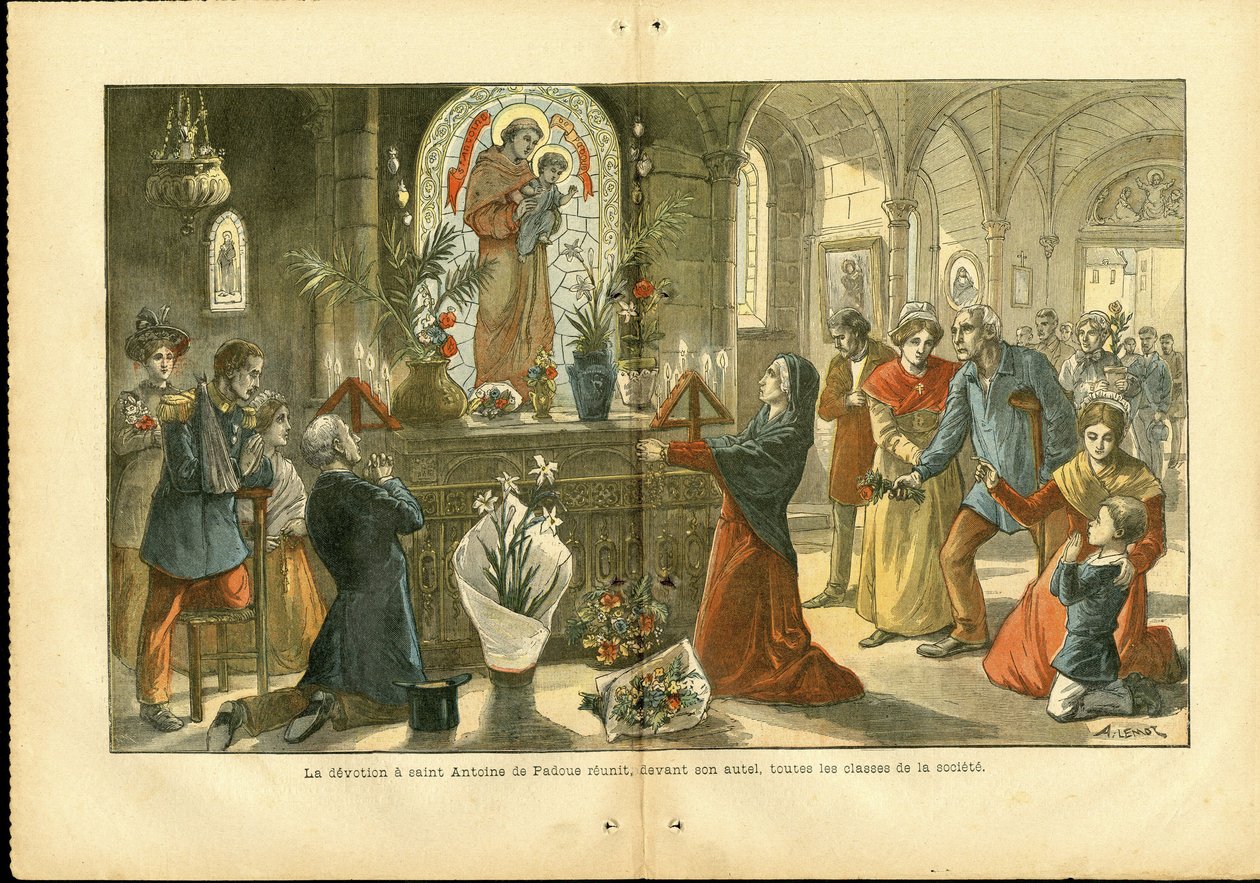 Ilustracja Achille Lemot (1846-1909) w Le Pelerin autorstwa Achille Lemot