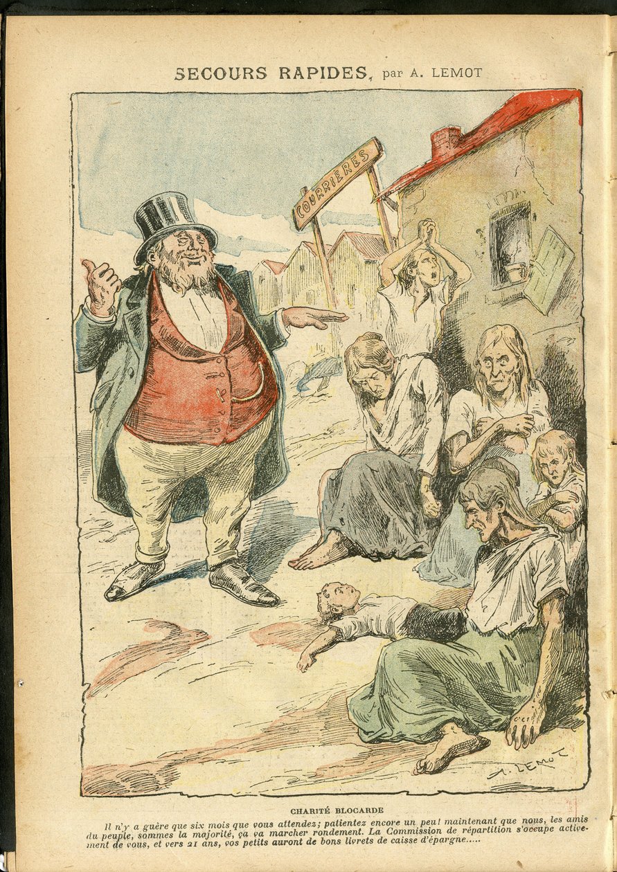 Ilustracja Achille Lemot (1846-1909) w Le Pelerin autorstwa Achille Lemot