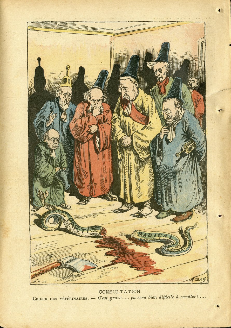 Ilustracja Achille Lemot (1846-1909) w Le Pelerin autorstwa Achille Lemot