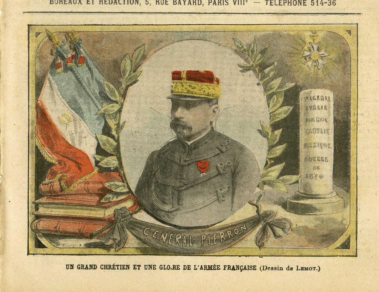 Ilustracja Achille Lemot (1846-1909) w Le Pelerin autorstwa Achille Lemot