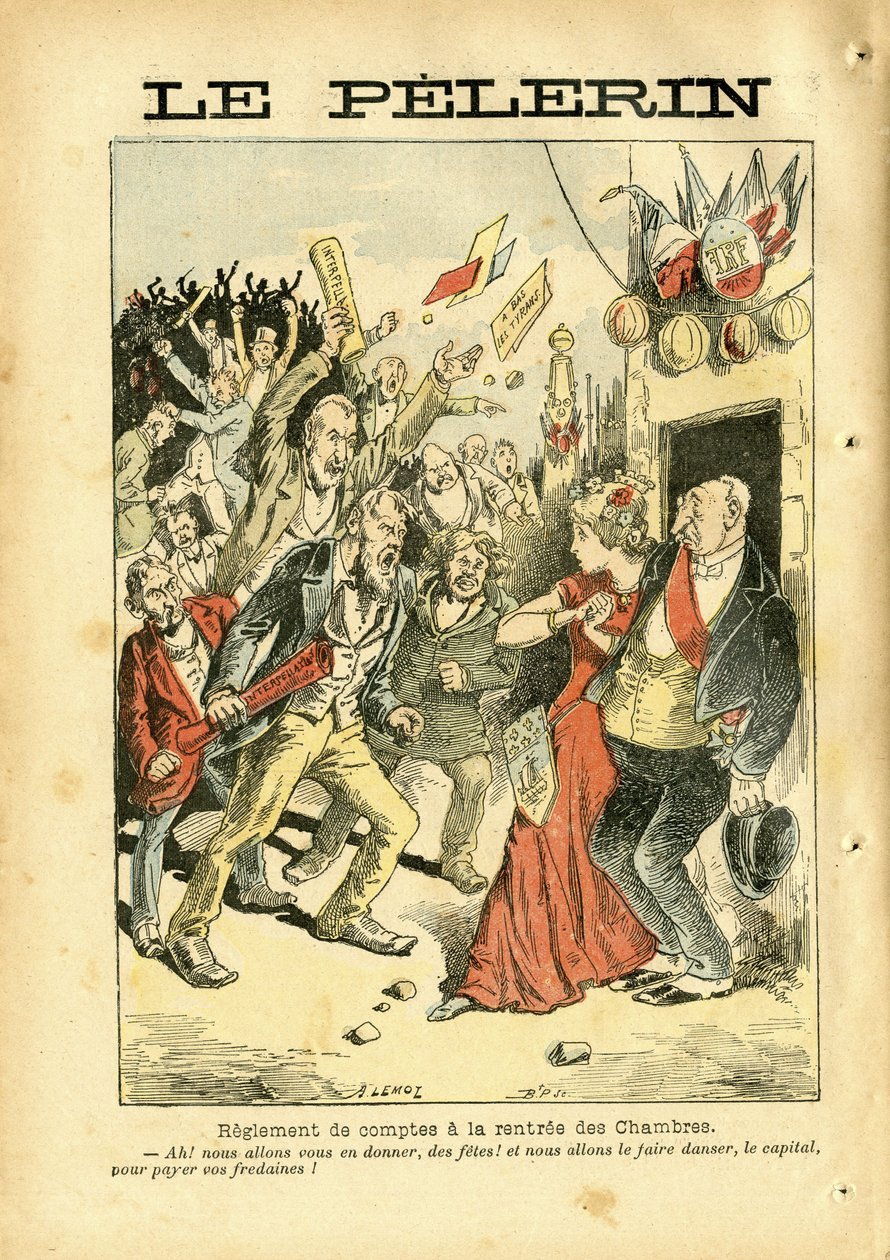 Ilustracja Achille Lemot (1846-1909) w Le Pelerin autorstwa Achille Lemot