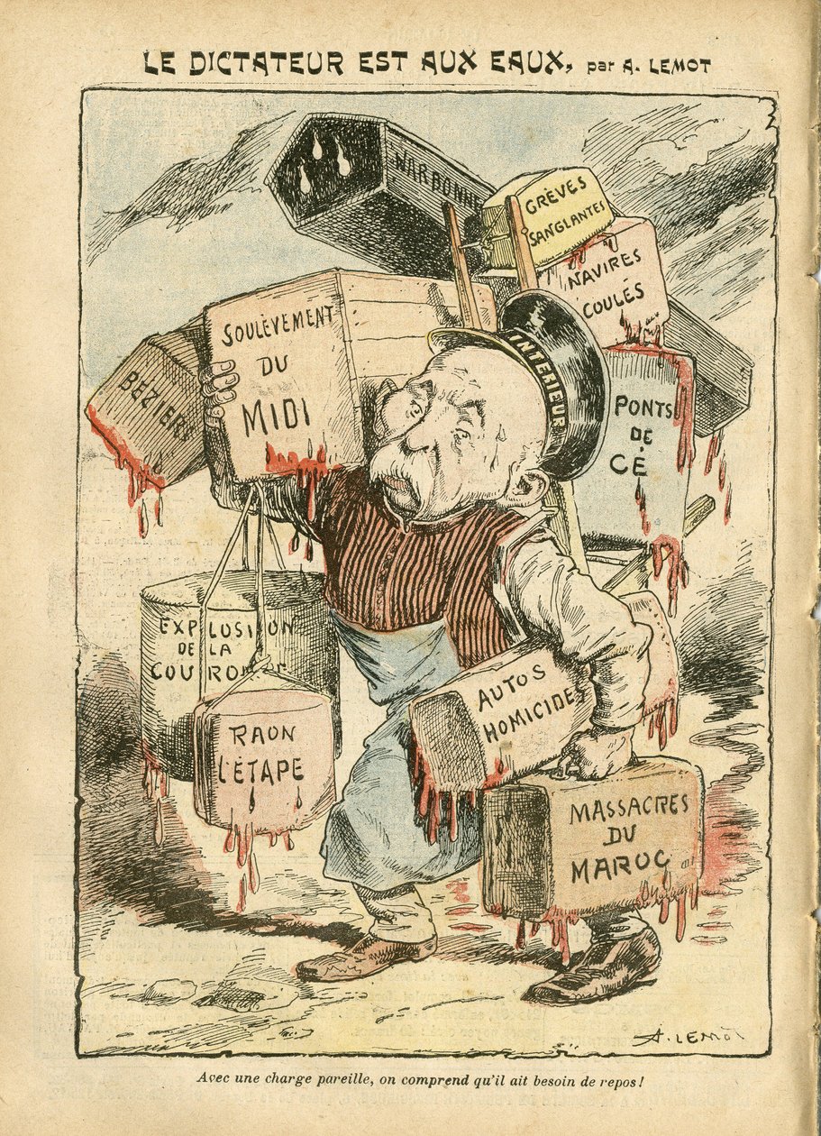 Ilustracja Achille Lemot (1846-1909) w Le Pelerin autorstwa Achille Lemot