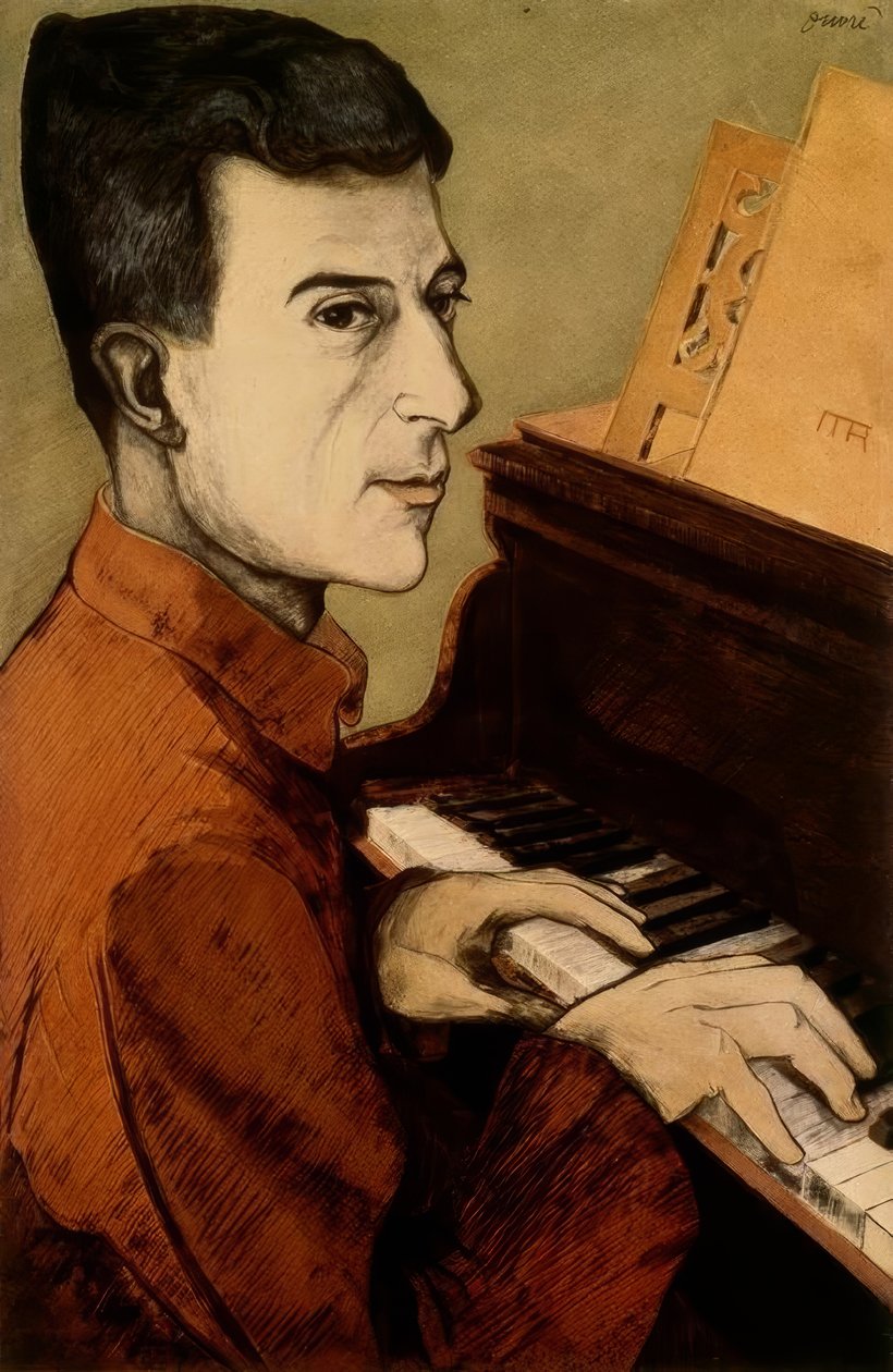 Maurice Ravel autorstwa Achille Ouvré