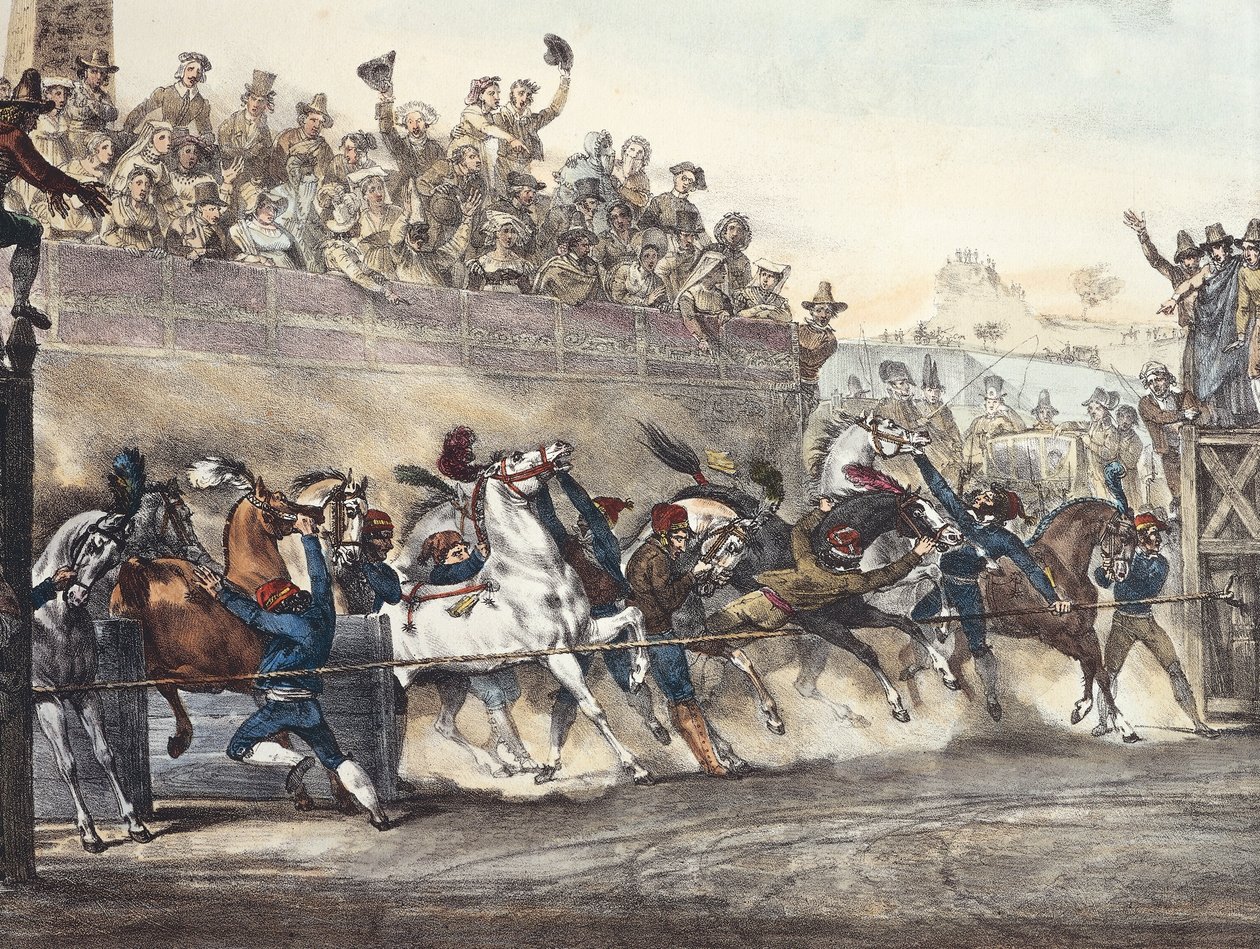 Maska rzymska, autorstwa Achille Pinelli (1809-1841). Włochy autorstwa Achille Pinelli