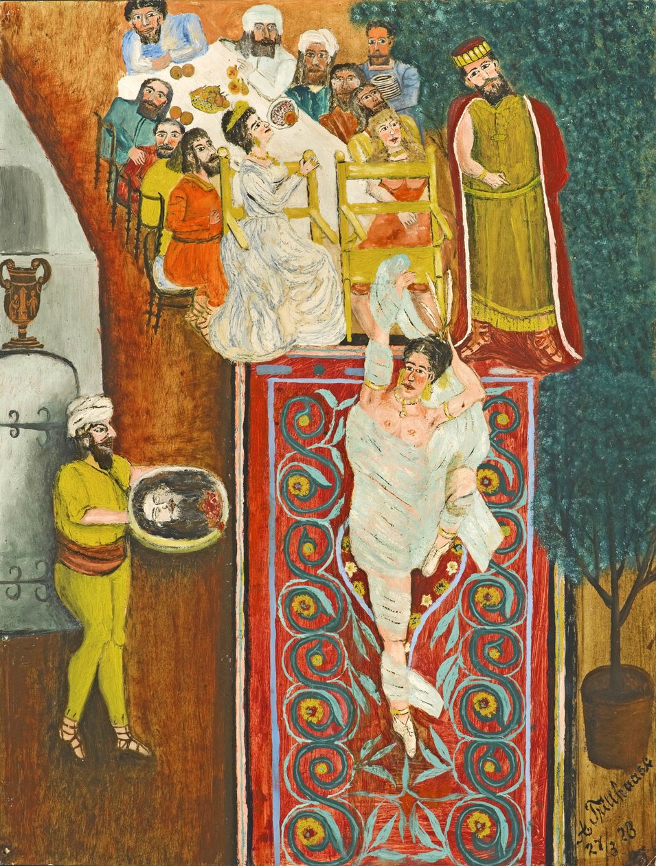 Salome i głowa Jana Chrzciciela autorstwa Adalbert Trillhaase