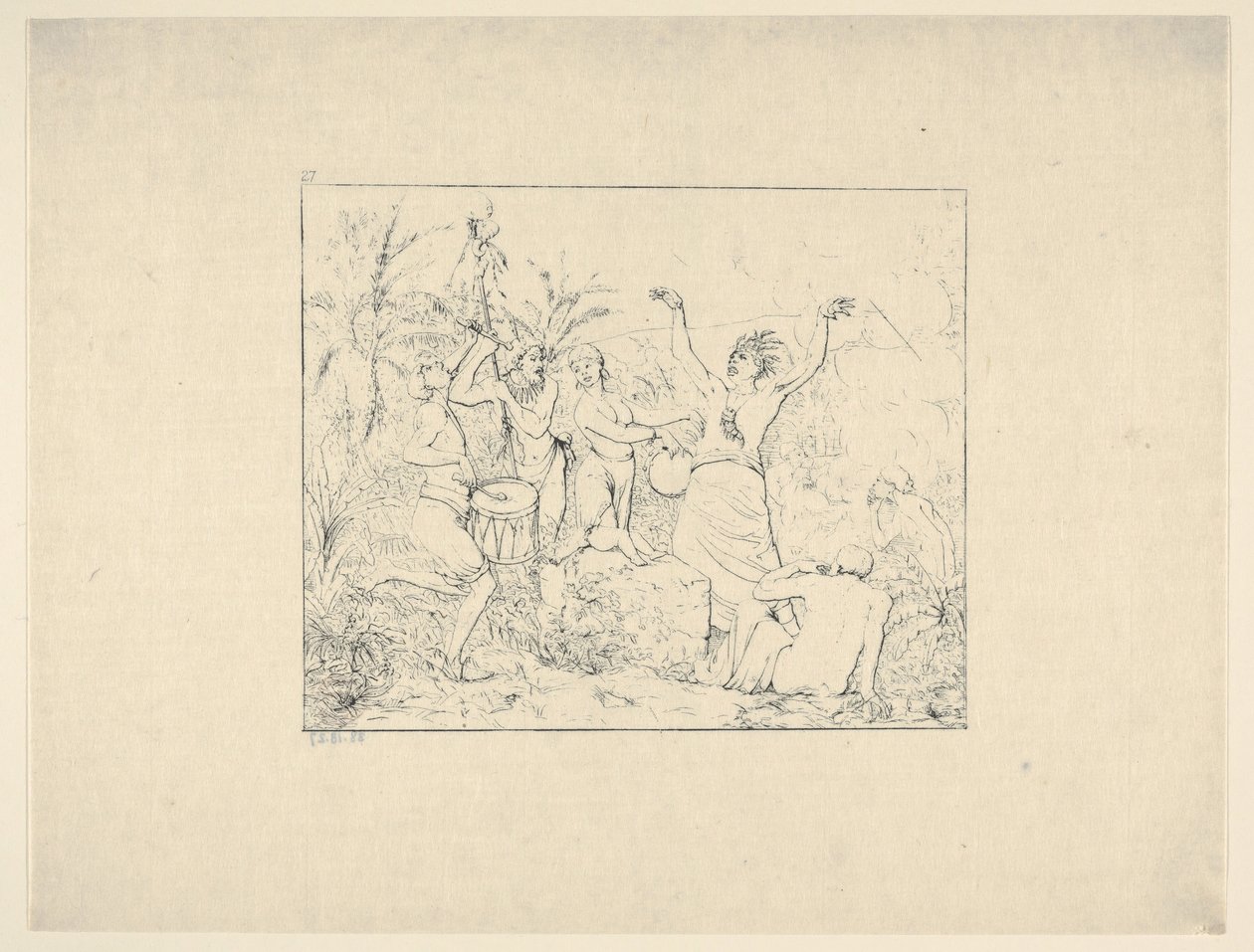 Wolni Czarni w Hayti z Confederate War Etchings, 1861-63. autorstwa Adalbert John Volck