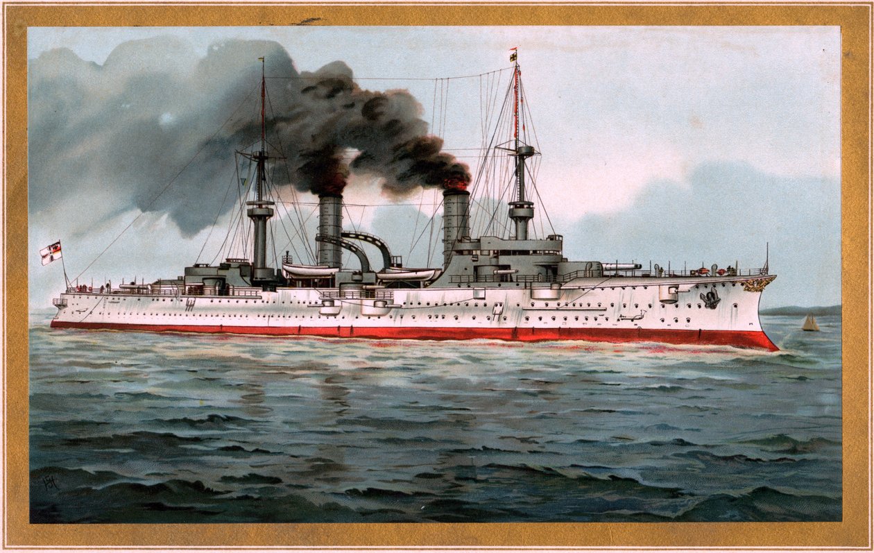 H.M. Grand Cruiser Fürst Bismarck autorstwa Adam Cuerden