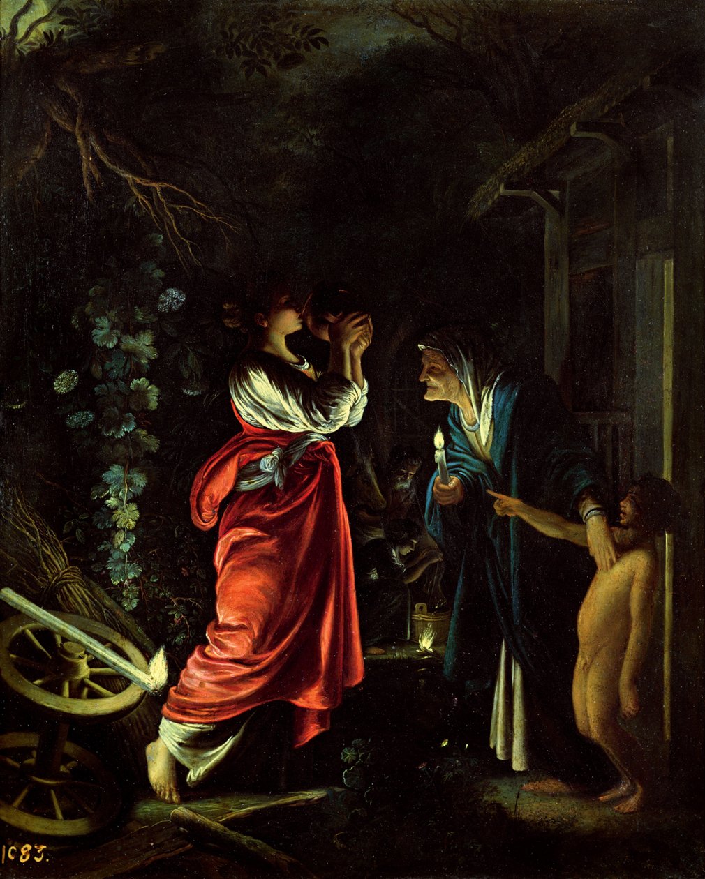 Ceres i Stellio (olej na miedzi) autorstwa Adam Elsheimer