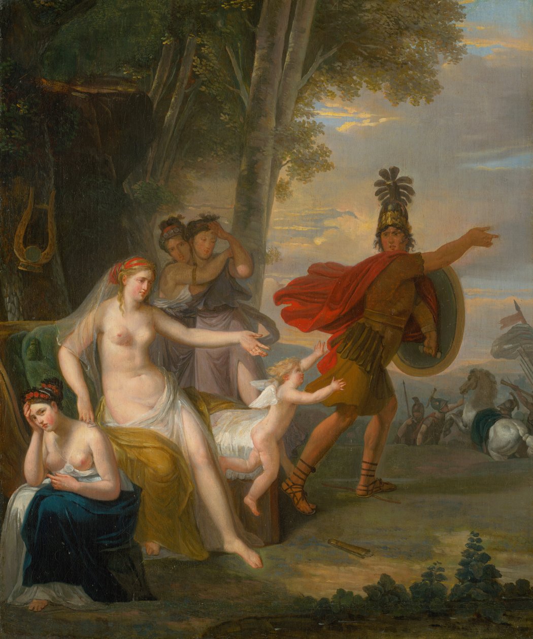 Hektor żegnający się z Andromachą autorstwa Adam Friedrich Oeser