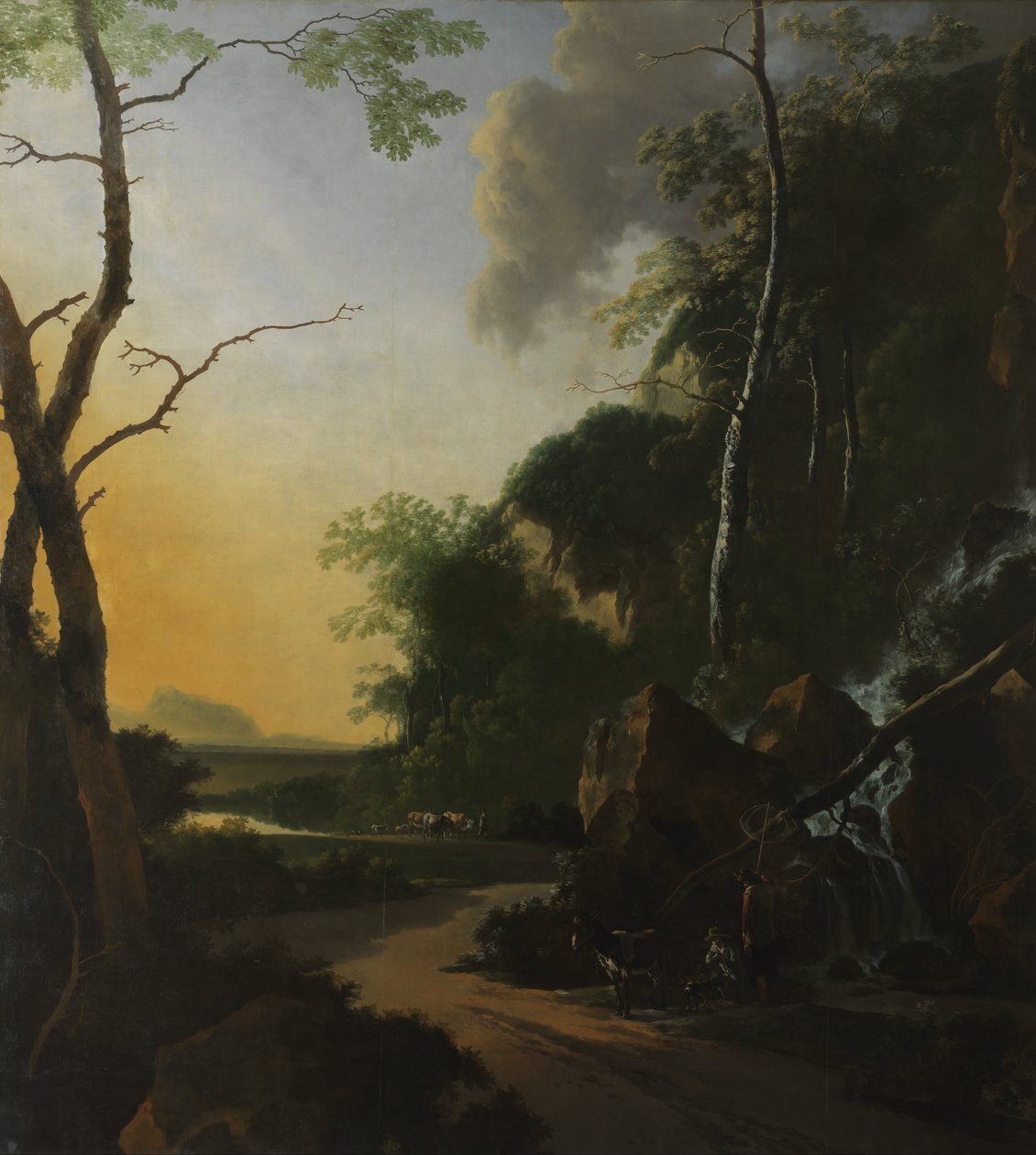 Italianate Krajobraz z Połowami Krabów autorstwa Adam Pijnacker
