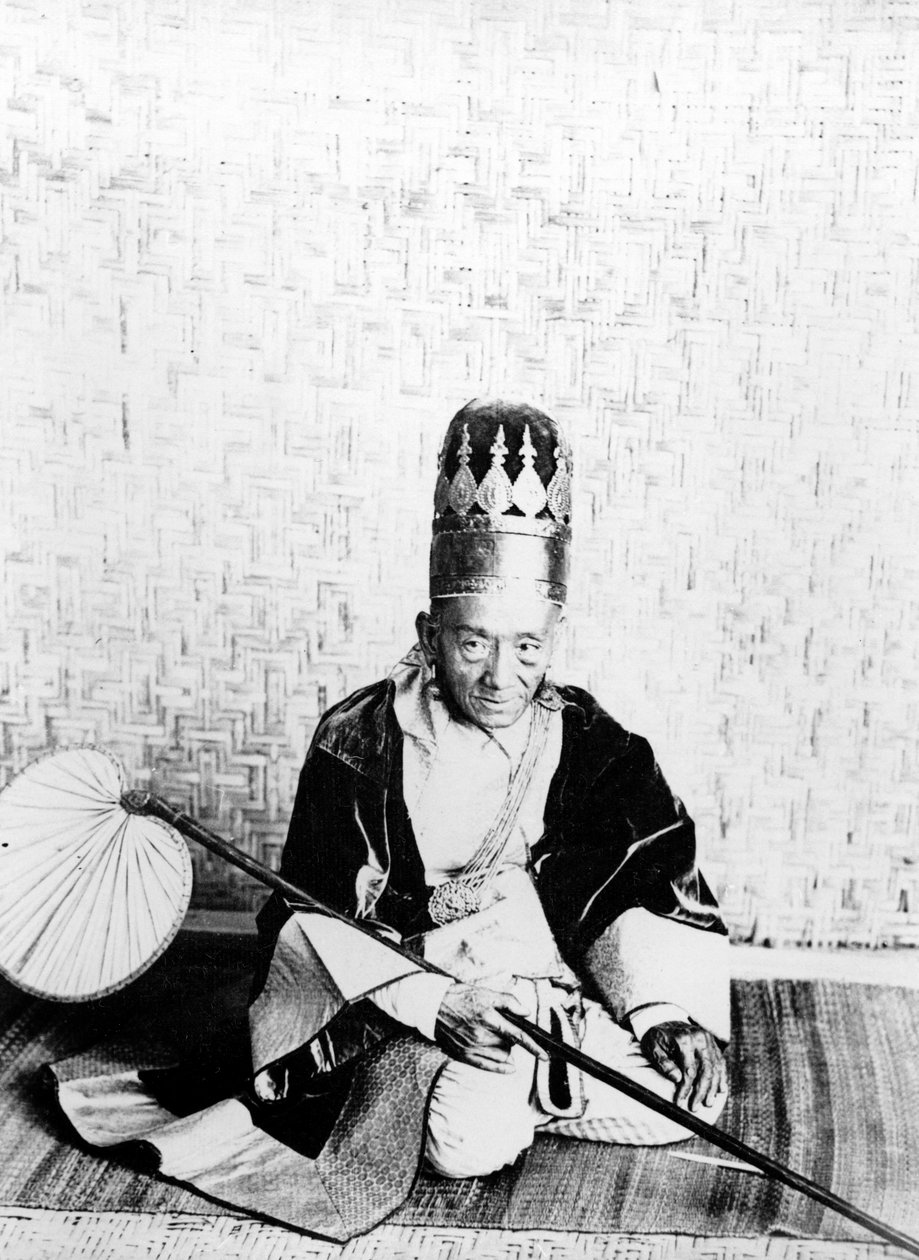 Minister stanu króla Thibawa z Birmy, ok. 1930 r. 1885 (zdjęcie bw) autorstwa Adam R. Whyte