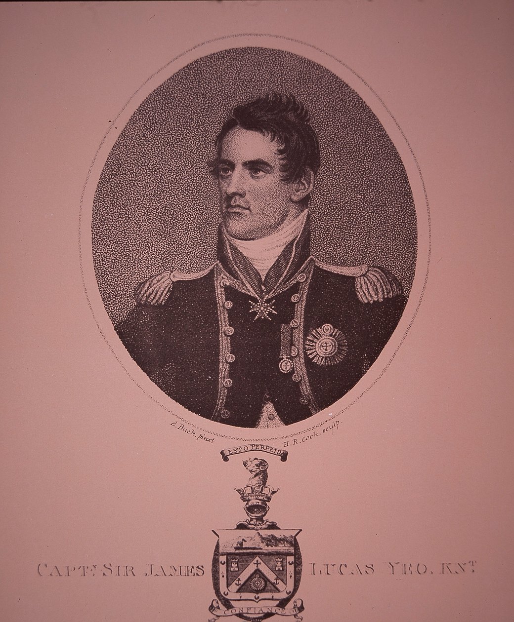 Sir James Lucas Yeo (Grawerowanie) autorstwa Adam (after) Buck