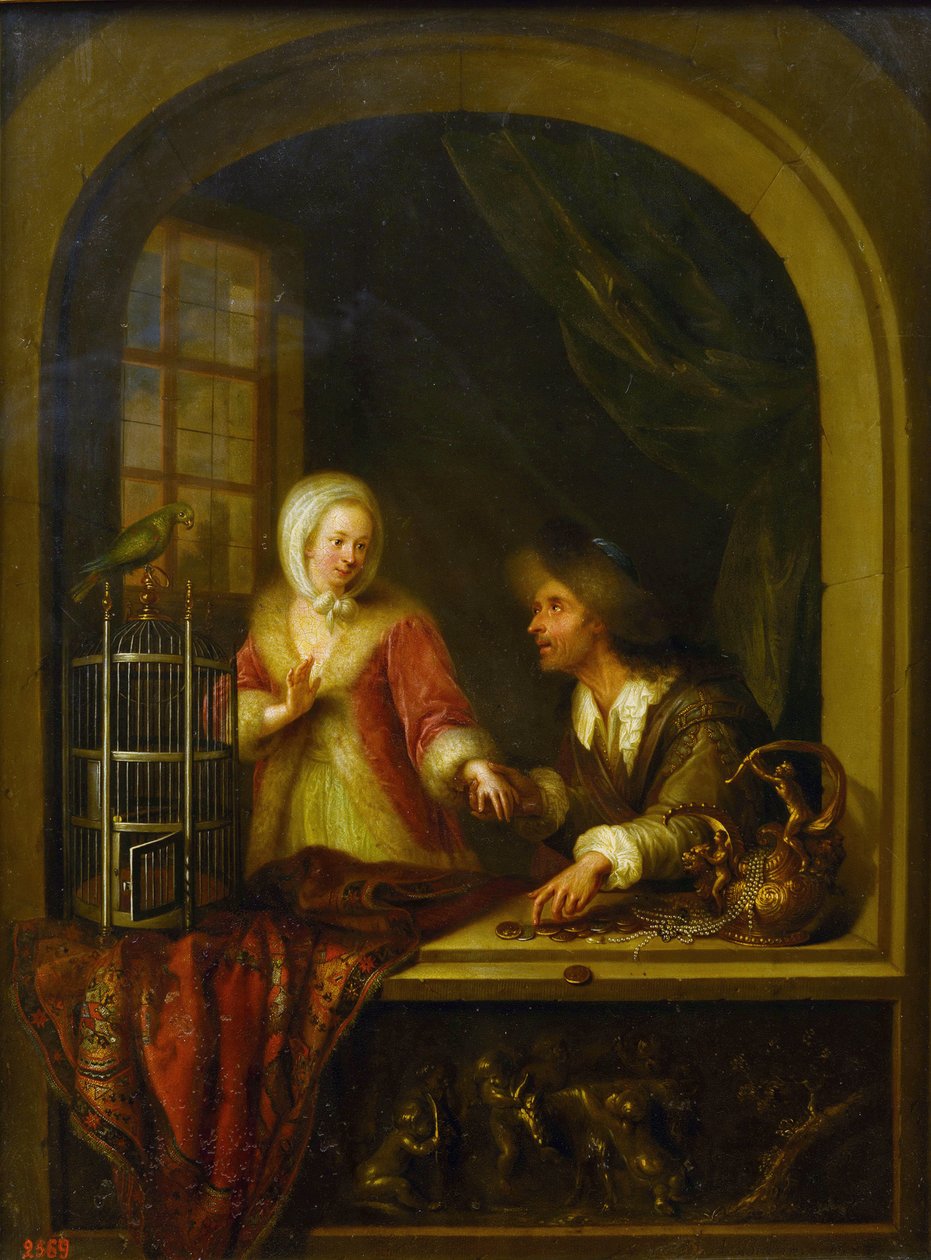 Uwodziciel par Braun, Adam (1748-1827). olej na płótnie autorstwa Adam Braun