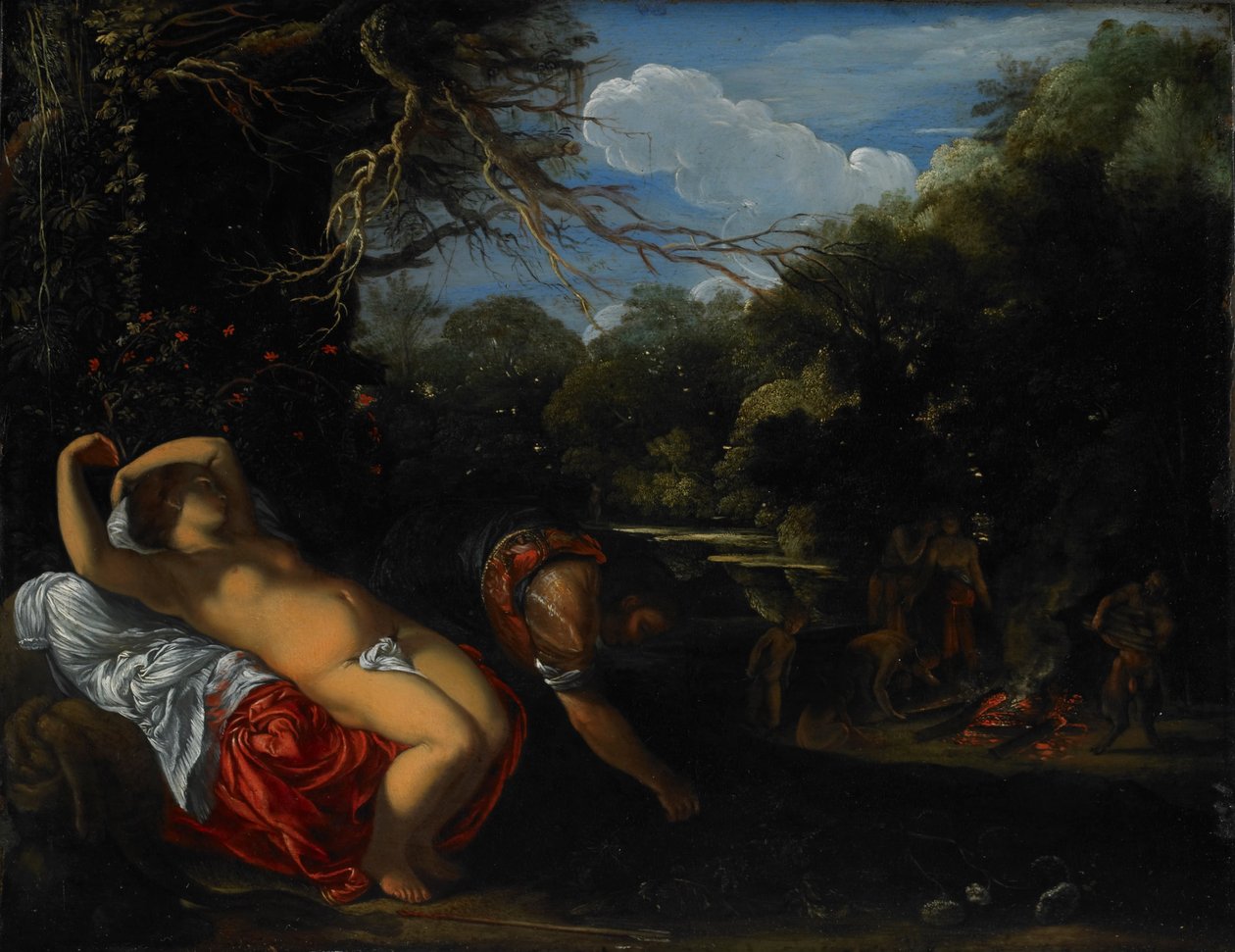 Apollo i Coronis autorstwa Adam Elsheimer