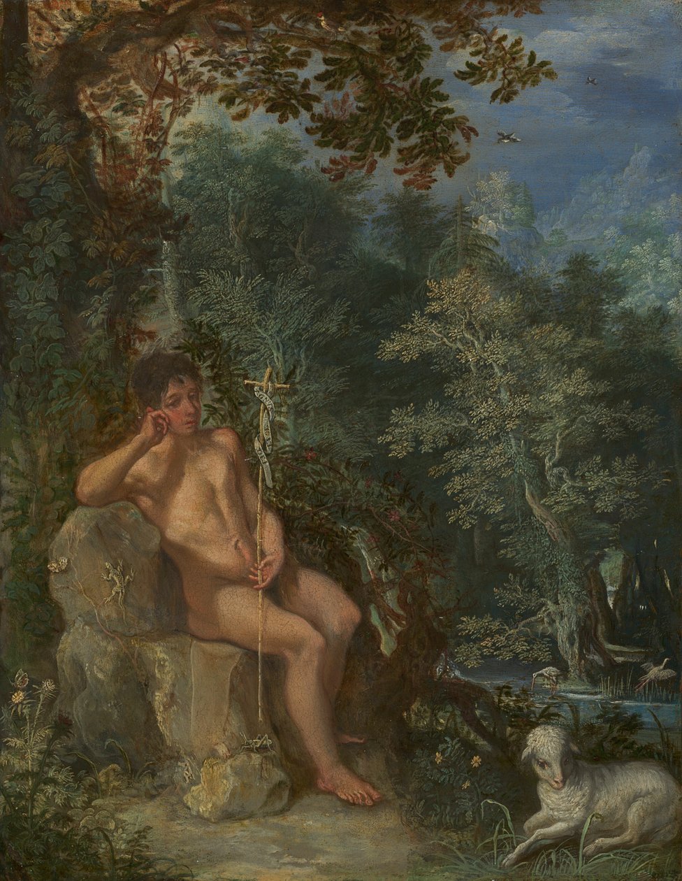 Św. Jan Chrzciciel na pustkowiu autorstwa Adam Elsheimer